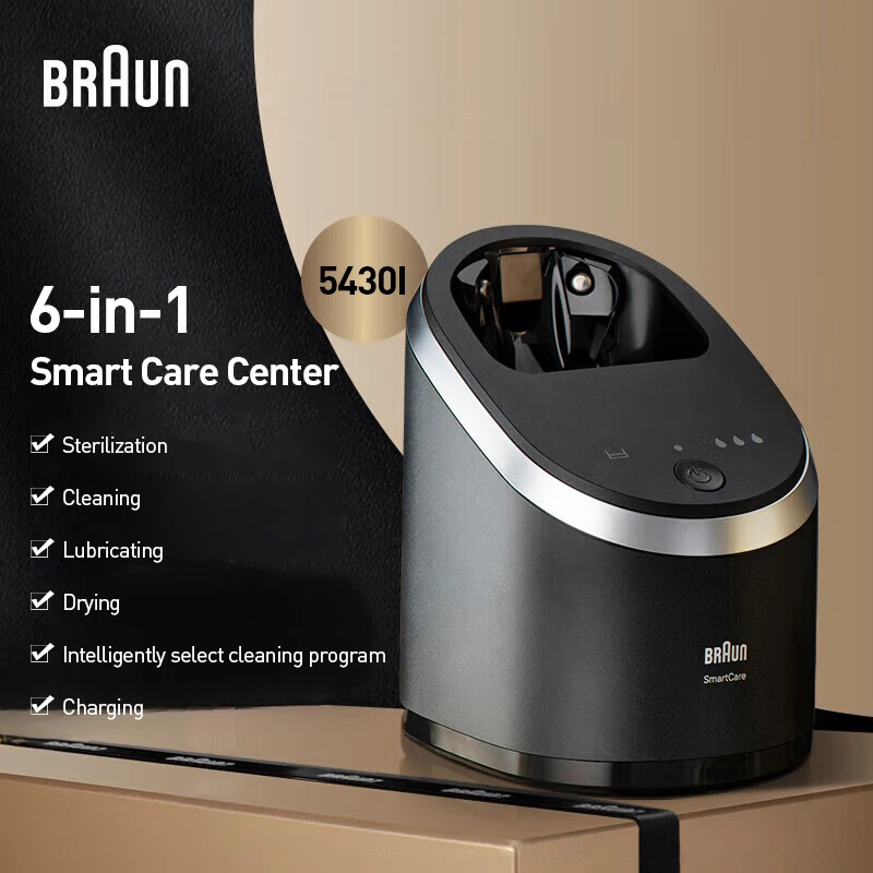 Braun Smart Care Center 5430I 6-в-1 с сушкой на воздухе для электробритвы Braun S8/S9/S9Active/S9Pro/S9Pro+
Braun Smart Care Center 5430I 6-в-1 с сушкой на воздухе для электробритвы Braun S8/S9/S9Active/S9Pro/S9Pro+