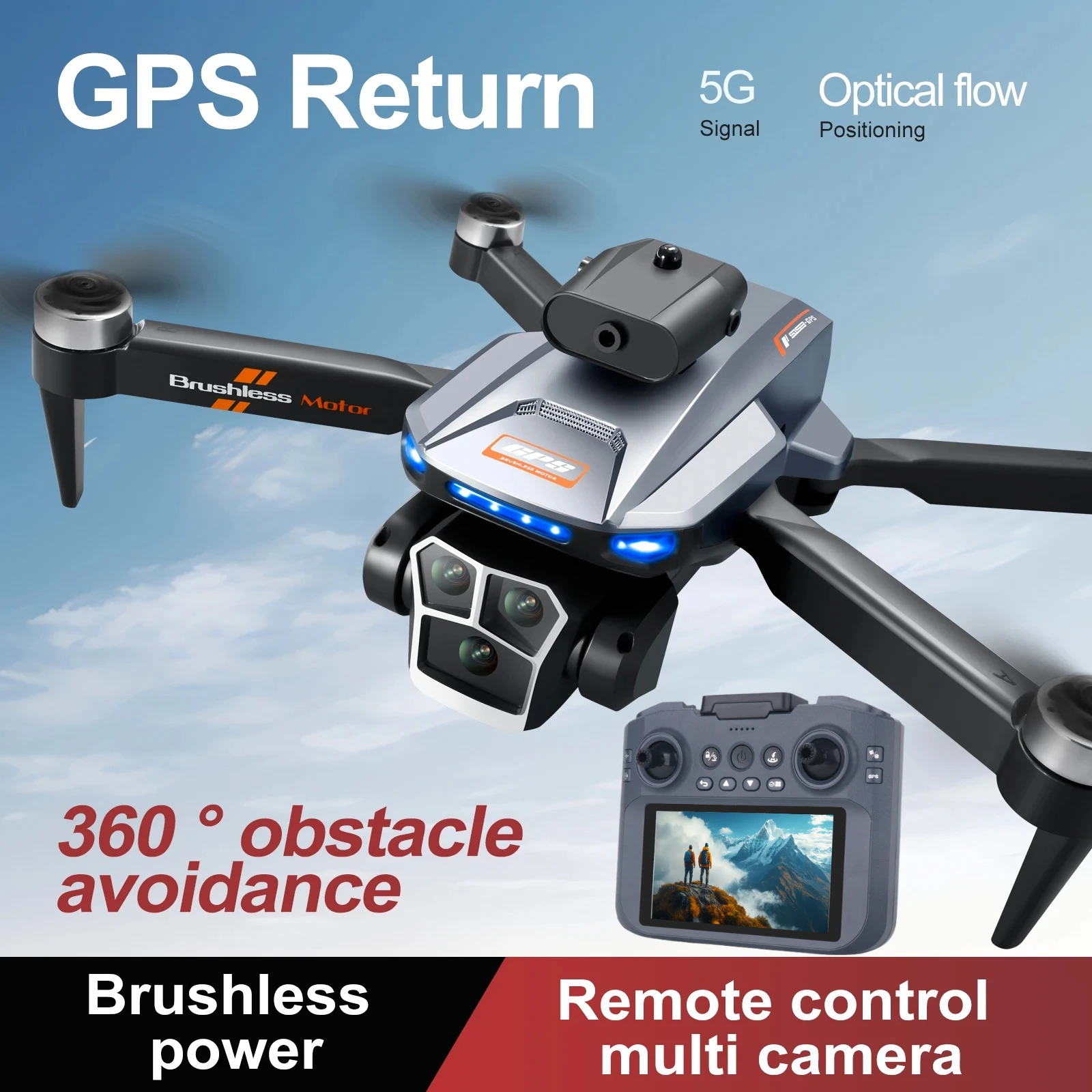 S158 professional drone 10km GPS low battery out control one click return dual camera optical flow four sided obstacle avoidance
S158 professional drone 10km GPS low battery out control one click return dual camera optical flow four sided obstacle avoidance