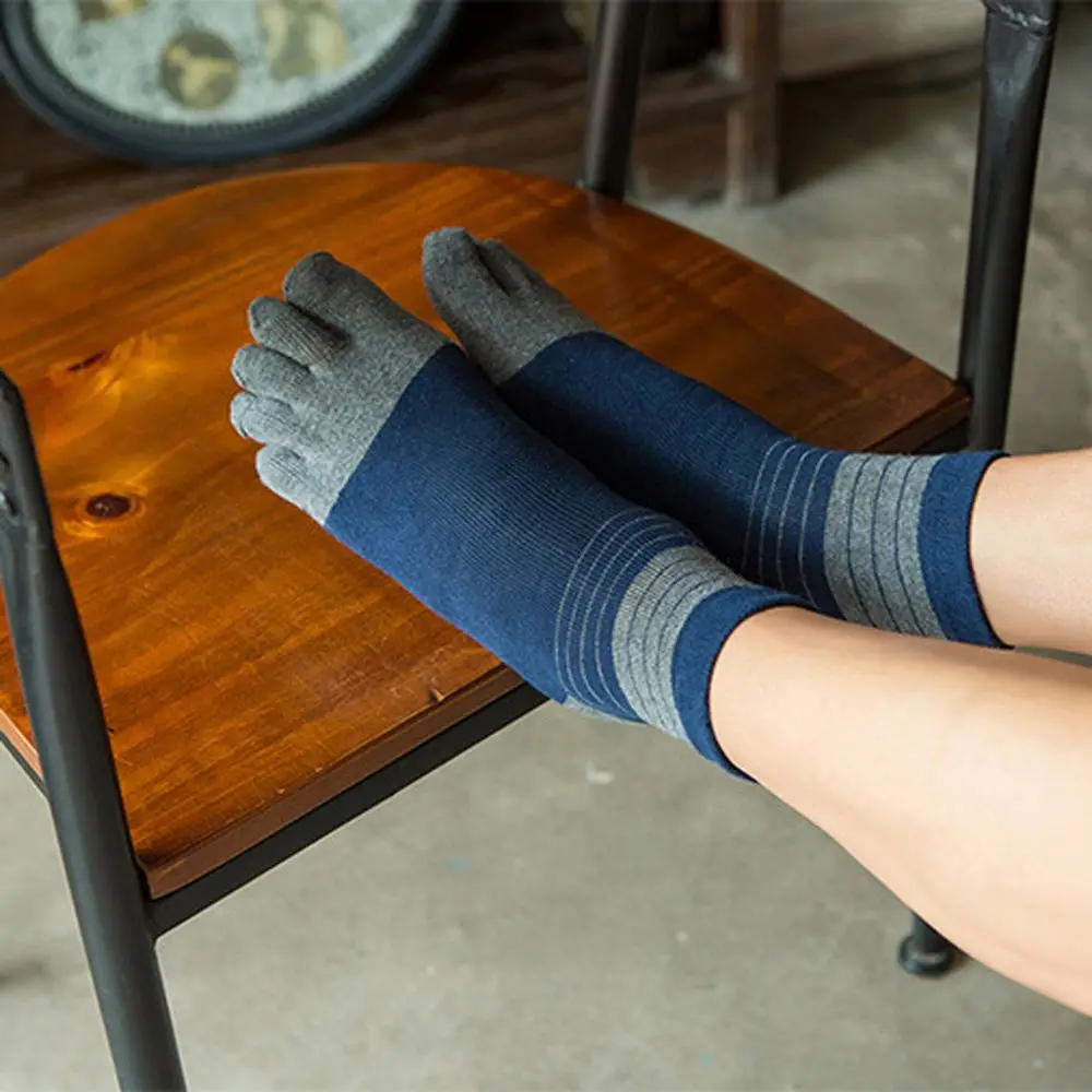 Antibacterial Fashion Simple Middle Tube Breathable Casual Stripe Hosiery Man Socks Socks With Toes Five Finger Socks
Antibacterial Fashion Simple Middle Tube Breathable Casual Stripe Hosiery Man Socks Socks With Toes Five Finger Socks