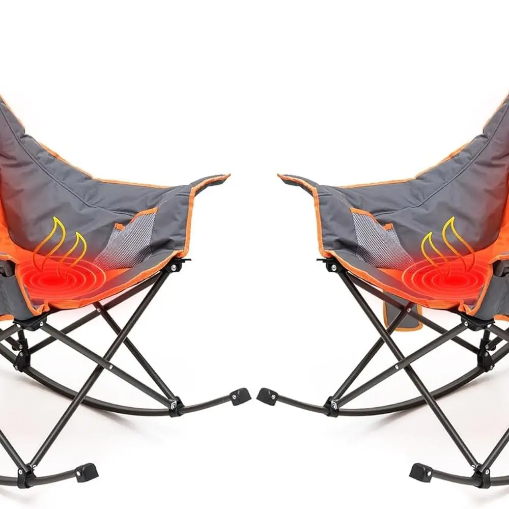 2-Piece Set of Oversized Heated Folding Rocking Chairs with Cushioned Recliner, Portable for Outdoor and Patio Use, Supports Up
2-Piece Set of Oversized Heated Folding Rocking Chairs with Cushioned Recliner, Portable for Outdoor and Patio Use, Supports Up