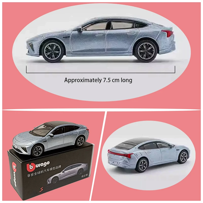 Bburago Diecast Alloy 1:64 Scale S Silver Simulation Car Model Adult Collection Display Ornament Gift
Bburago Diecast Alloy 1:64 Scale S Silver Simulation Car Model Adult Collection Display Ornament Gift