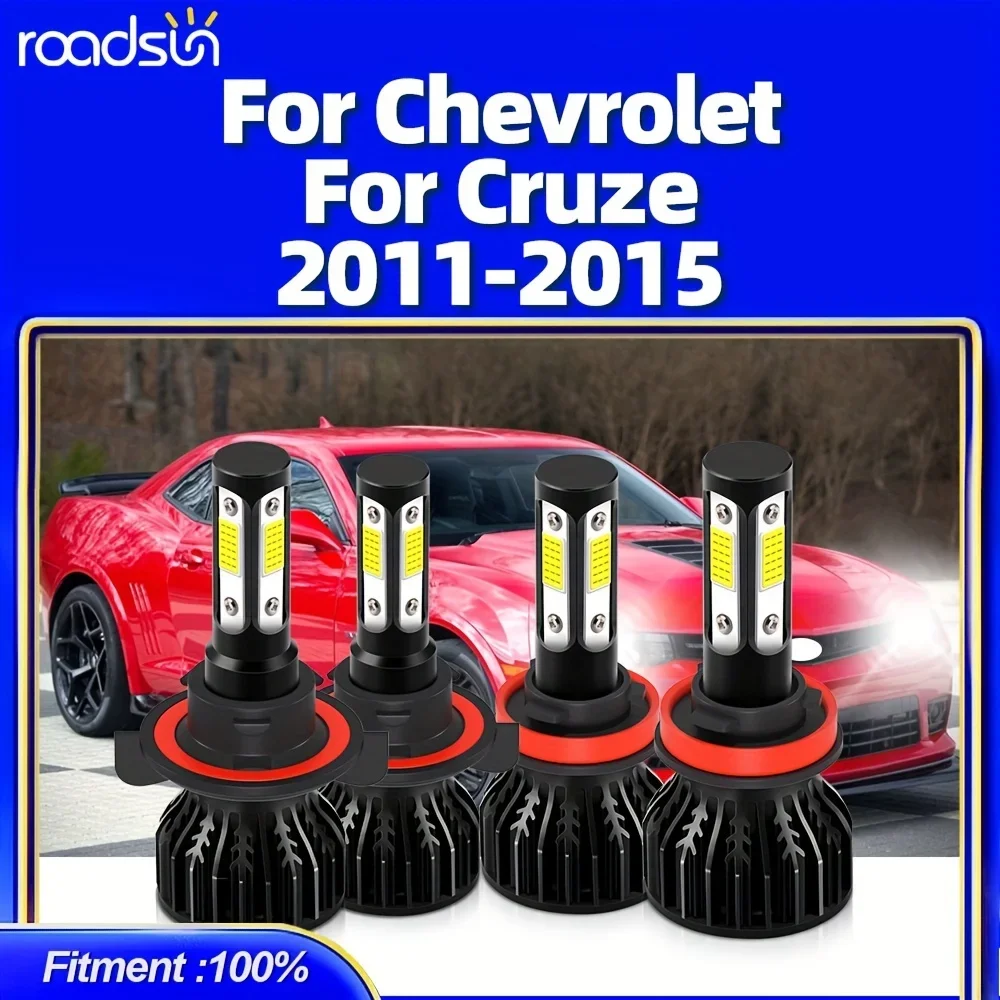 Подходит для Chevrolet Cruze (2011-2015) H8 Противотуманная фара + H13 Hi/Lo Beam Новый свет 800% 28000LM/пара 6500K Белый Встроенный драйвер, 4 шт.
Подходит для Chevrolet Cruze (2011-2015) H8 Противотуманная фара + H13 Hi/Lo Beam Новый свет 800% 28000LM/пара 6500K Белый Встроенный драйвер, 4 шт.