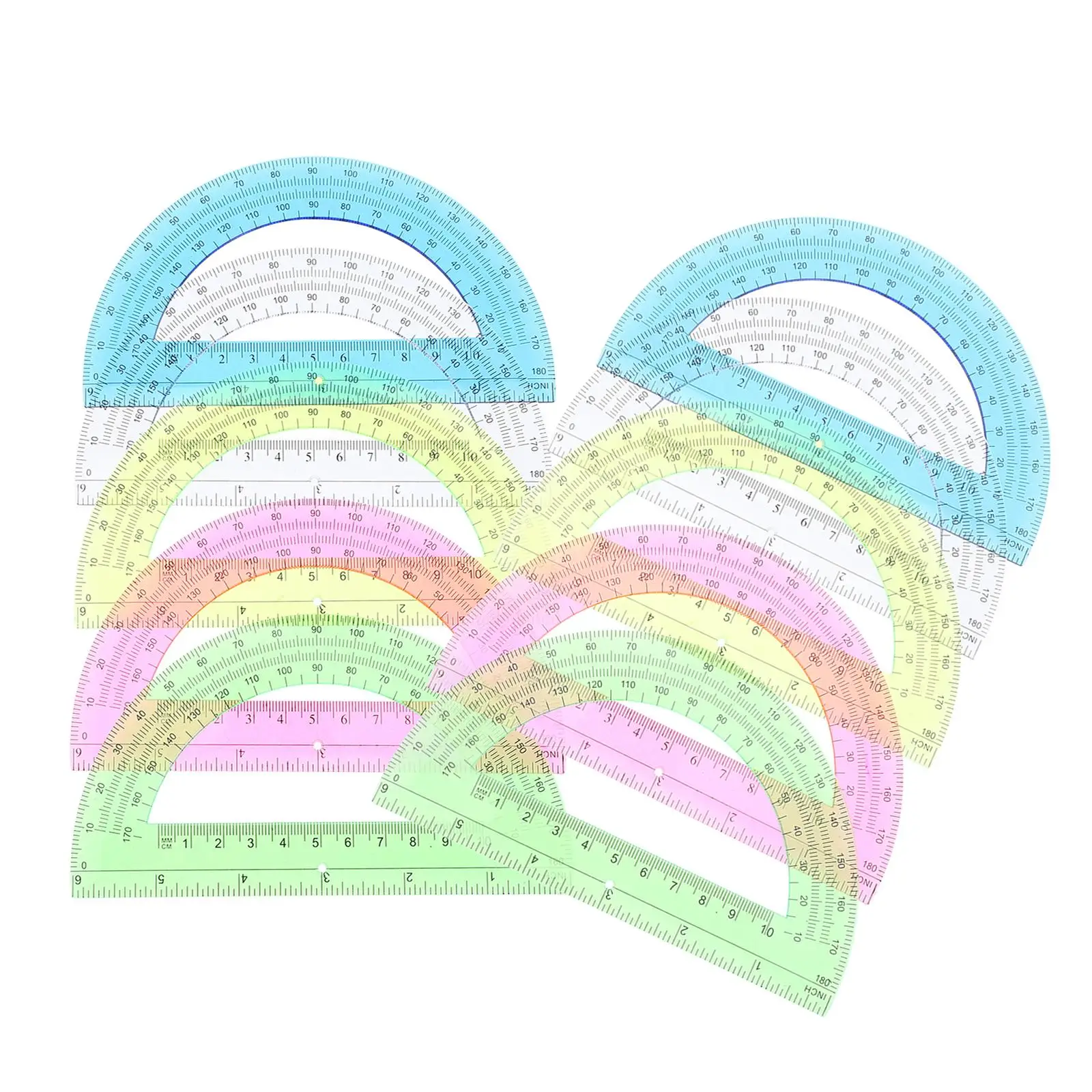 12 Pcs Protractor Combination Lock Locker Semicircle for Teachers Plastic Large
12 Pcs Protractor Combination Lock Locker Semicircle for Teachers Plastic Large