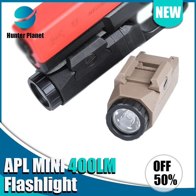 WADSN Airsoft APL WML-G2 Pistol Tactical Flashlight Gun Scout Light 400lm Whitelight Strob For G17 G18 G19 Picatinny Rail Mount
WADSN Airsoft APL WML-G2 Pistol Tactical Flashlight Gun Scout Light 400lm Whitelight Strob For G17 G18 G19 Picatinny Rail Mount