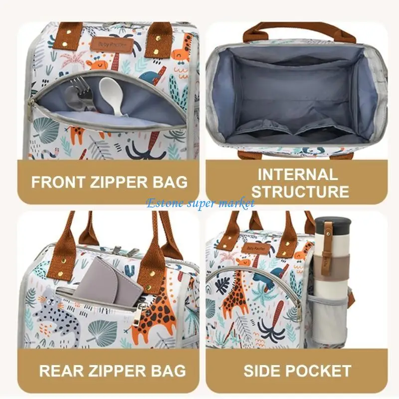 090B Stylish & Large Mother Carryall Giraffe Pattern Mom Bag for Baby Accessories
090B Stylish & Large Mother Carryall Giraffe Pattern Mom Bag for Baby Accessories