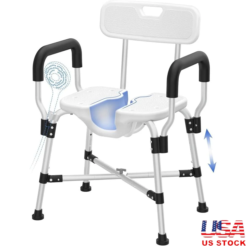 U-Shaped Shower Chair Adjustable Height Padded Armrests Reinforced Crossbar Safety Ergonomic Design Non-Slip Bathtub Chair
U-Shaped Shower Chair Adjustable Height Padded Armrests Reinforced Crossbar Safety Ergonomic Design Non-Slip Bathtub Chair