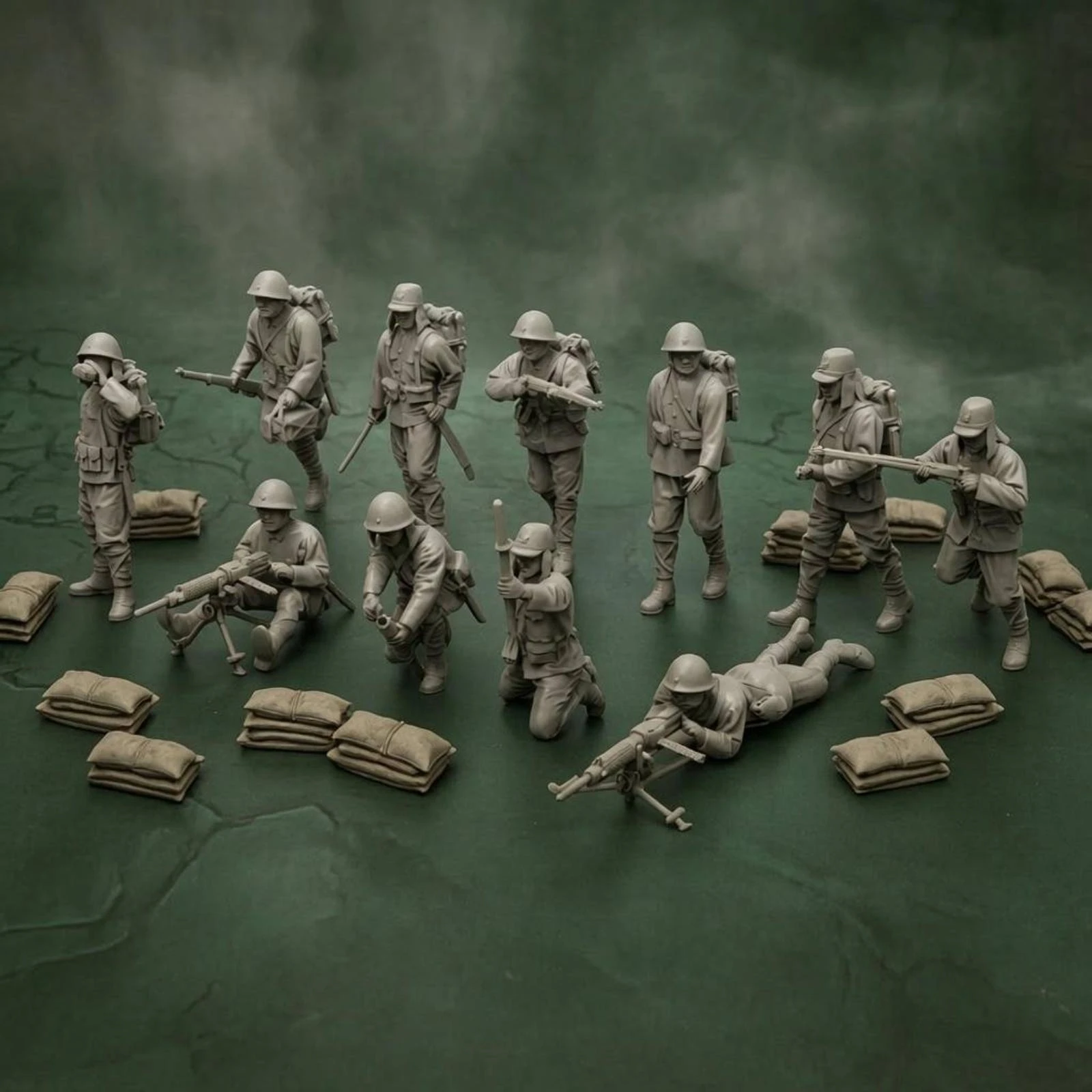 11 Pieces Unpainted Miniature Soldier No Base Resin Soldier Figurine Small-Scale Figurine Highly Detailed Decor
11 Pieces Unpainted Miniature Soldier No Base Resin Soldier Figurine Small-Scale Figurine Highly Detailed Decor