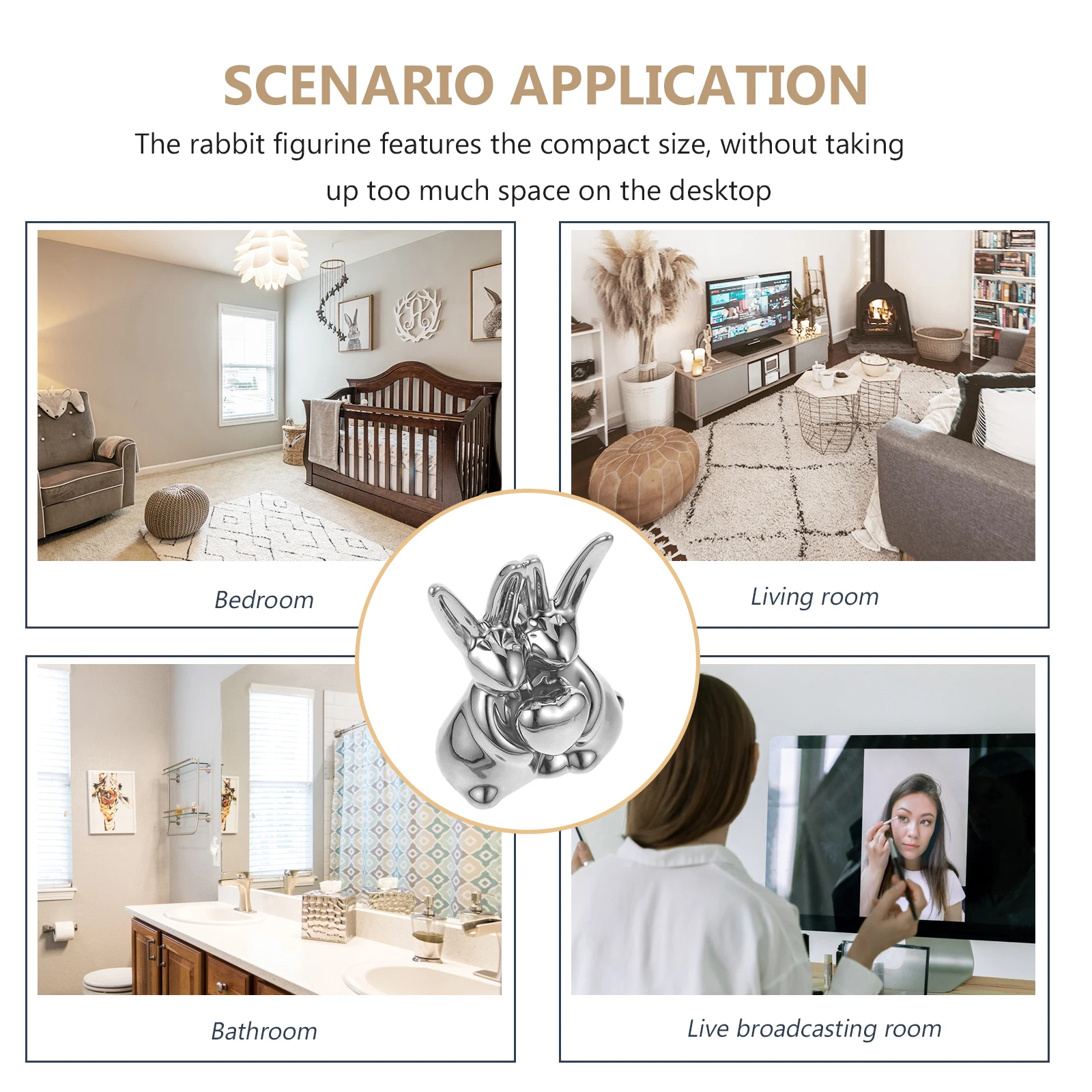 Bunny Table Decor Decorative Rabbit Home Miniature Figurine Centerpiece Decoration Statue Sculpture 
Bunny Table Decor Decorative Rabbit Home Miniature Figurine Centerpiece Decoration Statue Sculpture