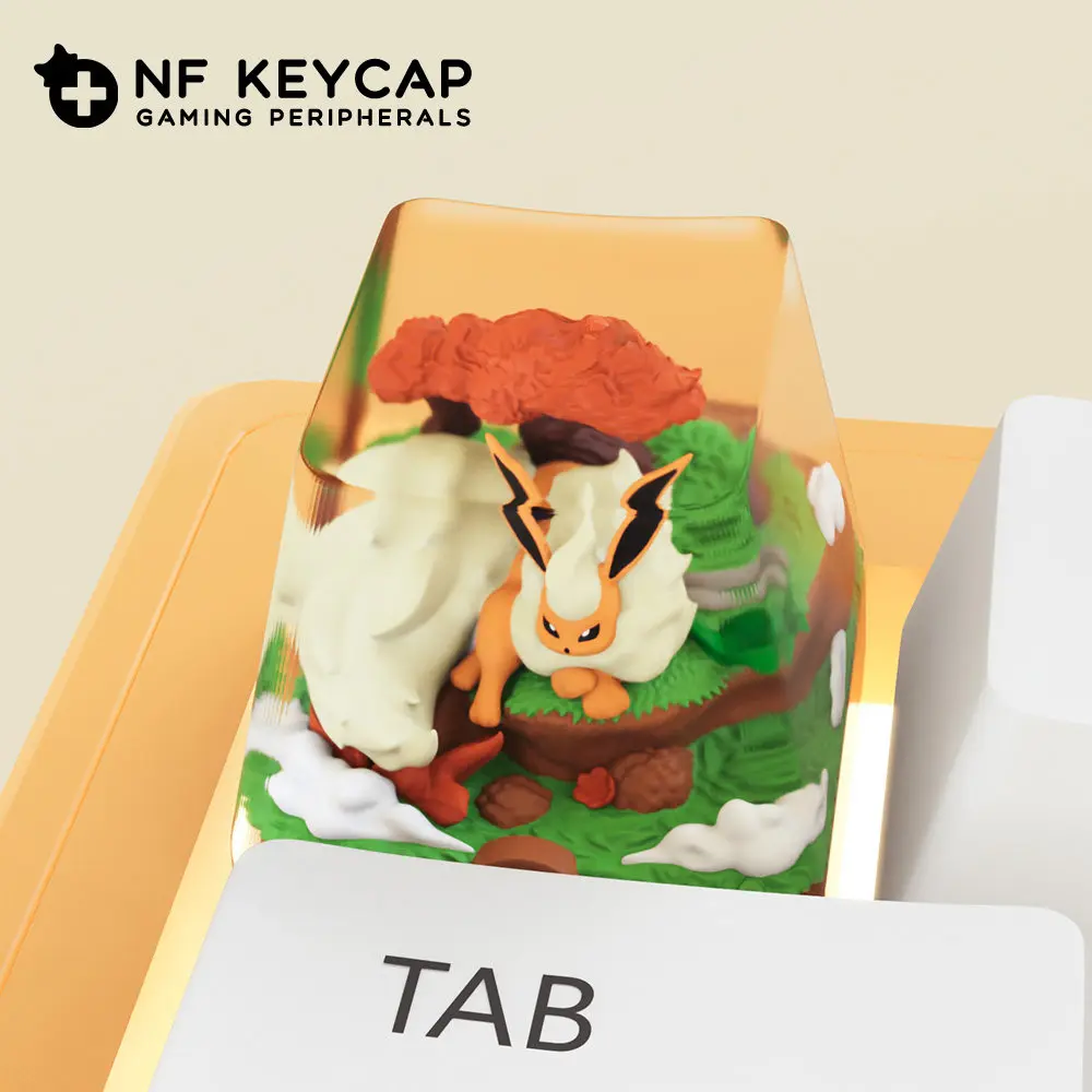 Diy Self Made Ptcg Flareon Mechanical Keyboard Keys Flareon Cross-Axis Mechanical Keyboard Pc Personalized Keycaps Gift Toys
Diy Self Made Ptcg Flareon Mechanical Keyboard Keys Flareon Cross-Axis Mechanical Keyboard Pc Personalized Keycaps Gift Toys