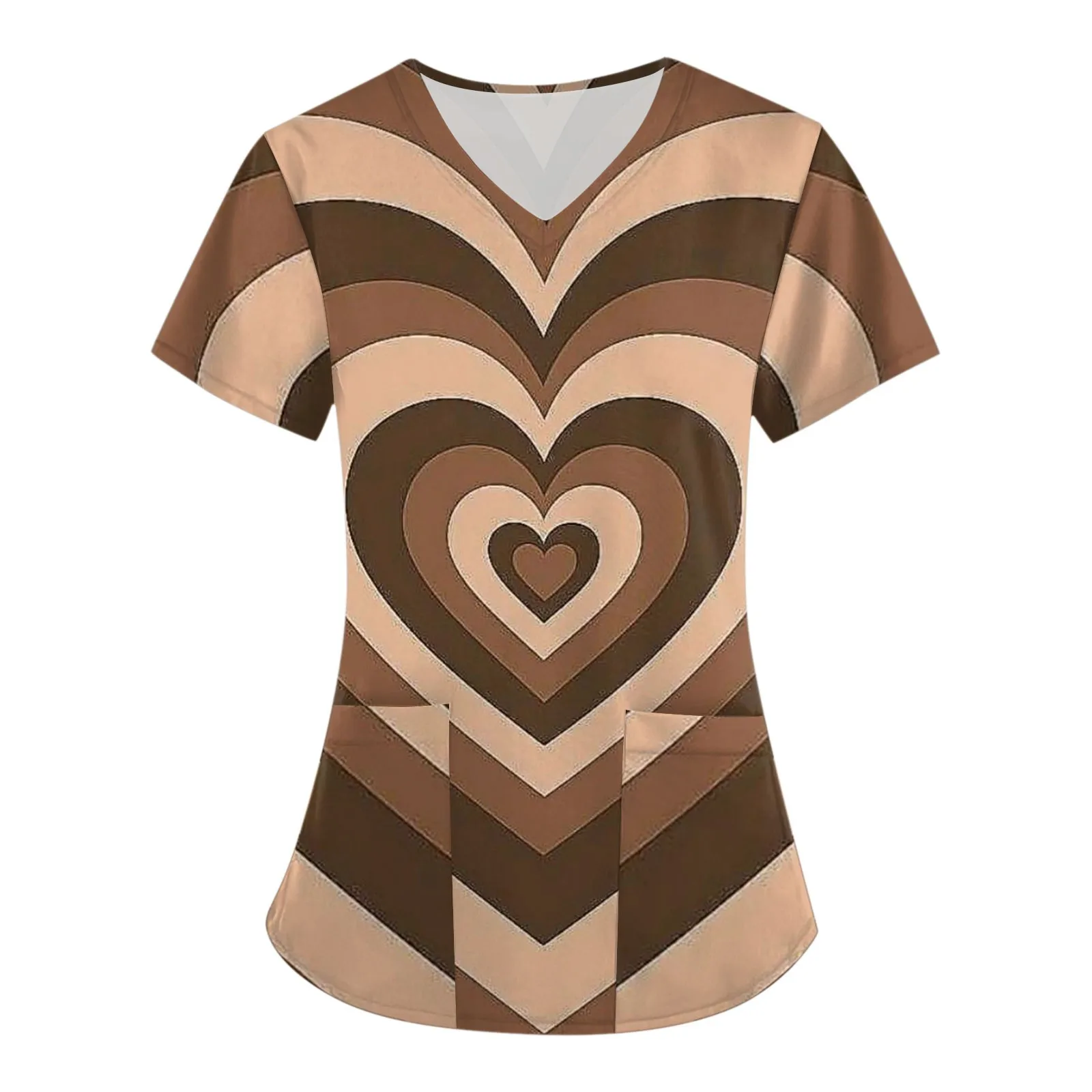 Women Nurse Uniform Valentine's Day love heart Print Medical Short Sleeve V Neck Tops Working Nurse Uniform TShirt With Pockets
Women Nurse Uniform Valentine's Day love heart Print Medical Short Sleeve V Neck Tops Working Nurse Uniform TShirt With Pockets