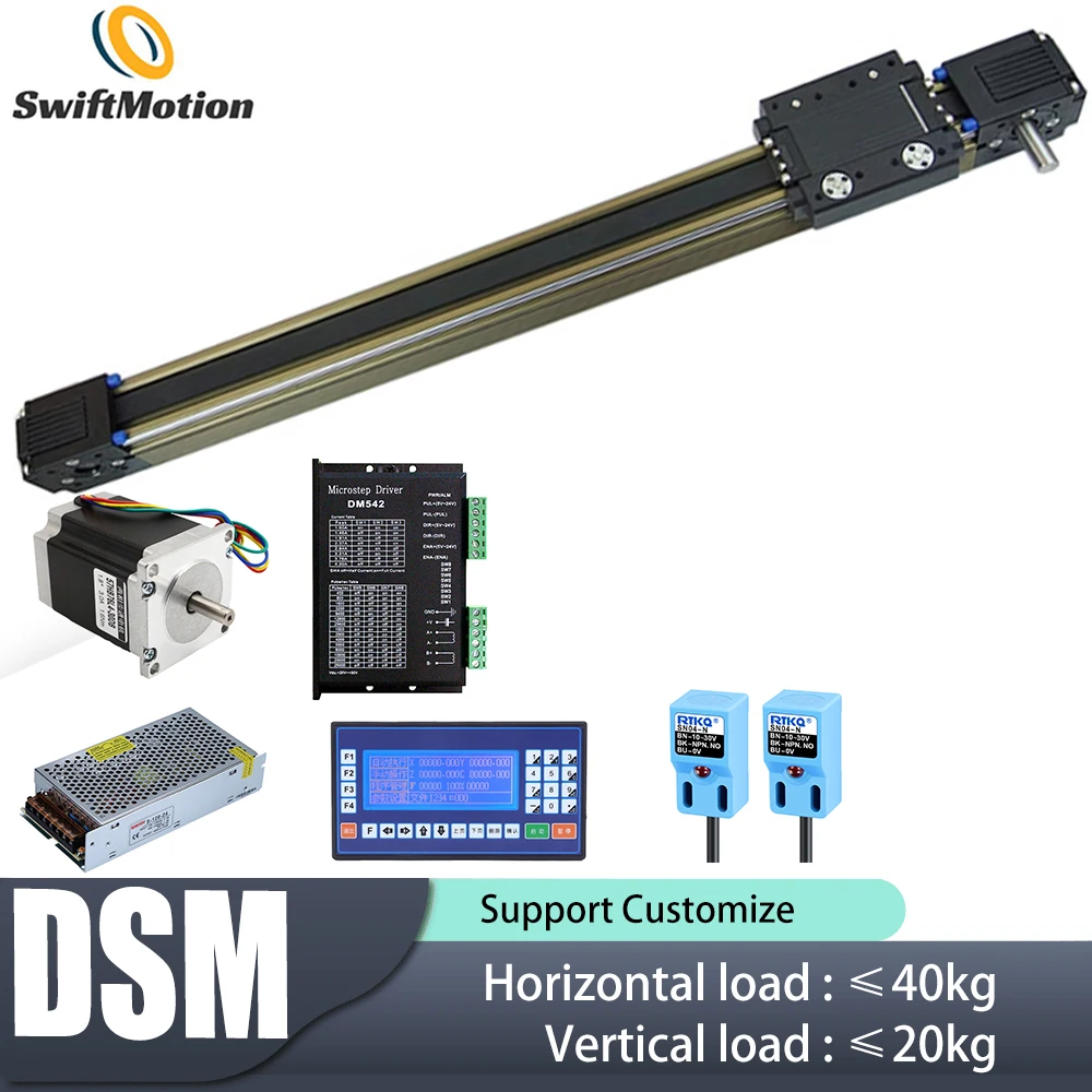 45 Timing Belt Linear Actuator Module XYZ Gantry Slide Stepper Motor Linear Guide Rail Cross Table
45 Timing Belt Linear Actuator Module XYZ Gantry Slide Stepper Motor Linear Guide Rail Cross Table
