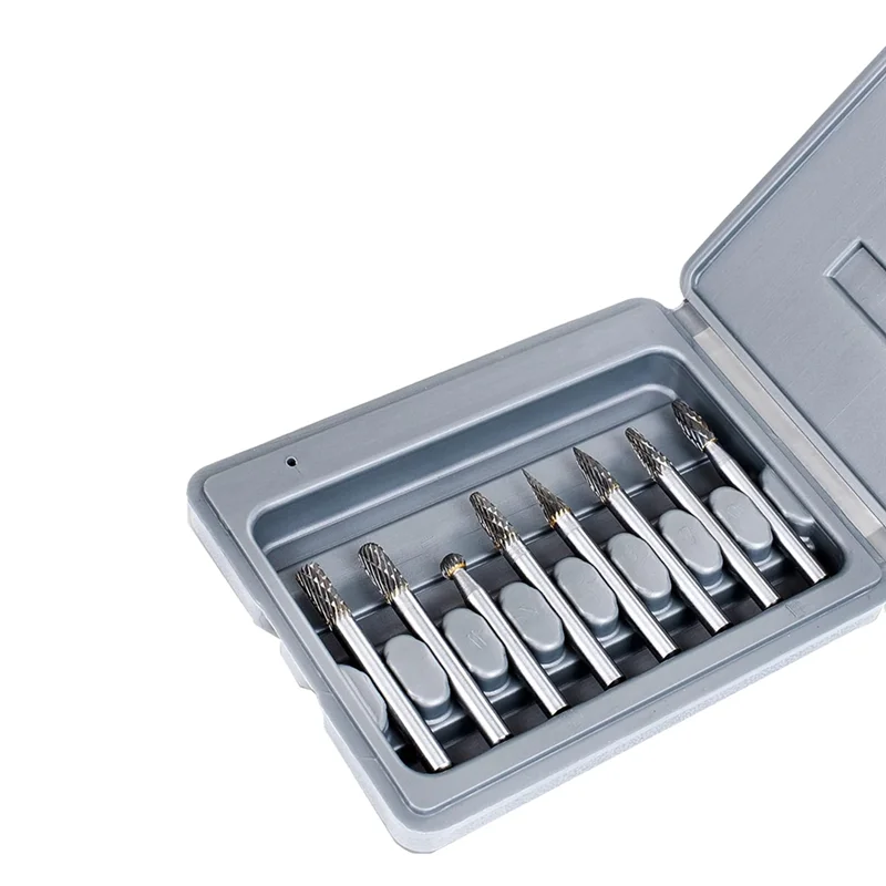 A95I-Double Cut Carbide Burr Set ¼In Shank 8PCS - Tungsten Carbide Die Grinder Bits - Rotary Rasp- Versatile Rotary Tool Bits
A95I-Double Cut Carbide Burr Set ¼In Shank 8PCS - Tungsten Carbide Die Grinder Bits - Rotary Rasp- Versatile Rotary Tool Bits