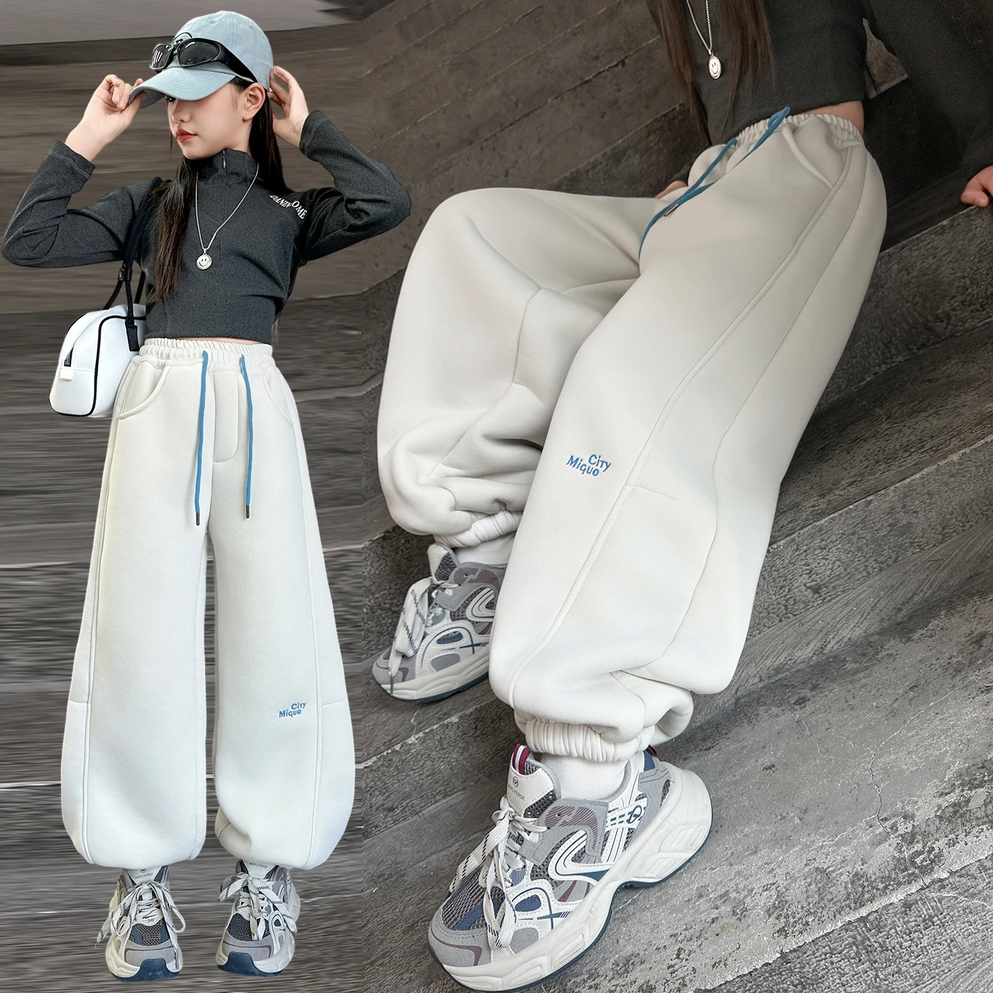 2025 Winter New Children Fleece Casual Pants Letter Embroidery Girls Plus Velvet Thick Warm Pants Boys Sweat Pants Kids Trousers
2025 Winter New Children Fleece Casual Pants Letter Embroidery Girls Plus Velvet Thick Warm Pants Boys Sweat Pants Kids Trousers