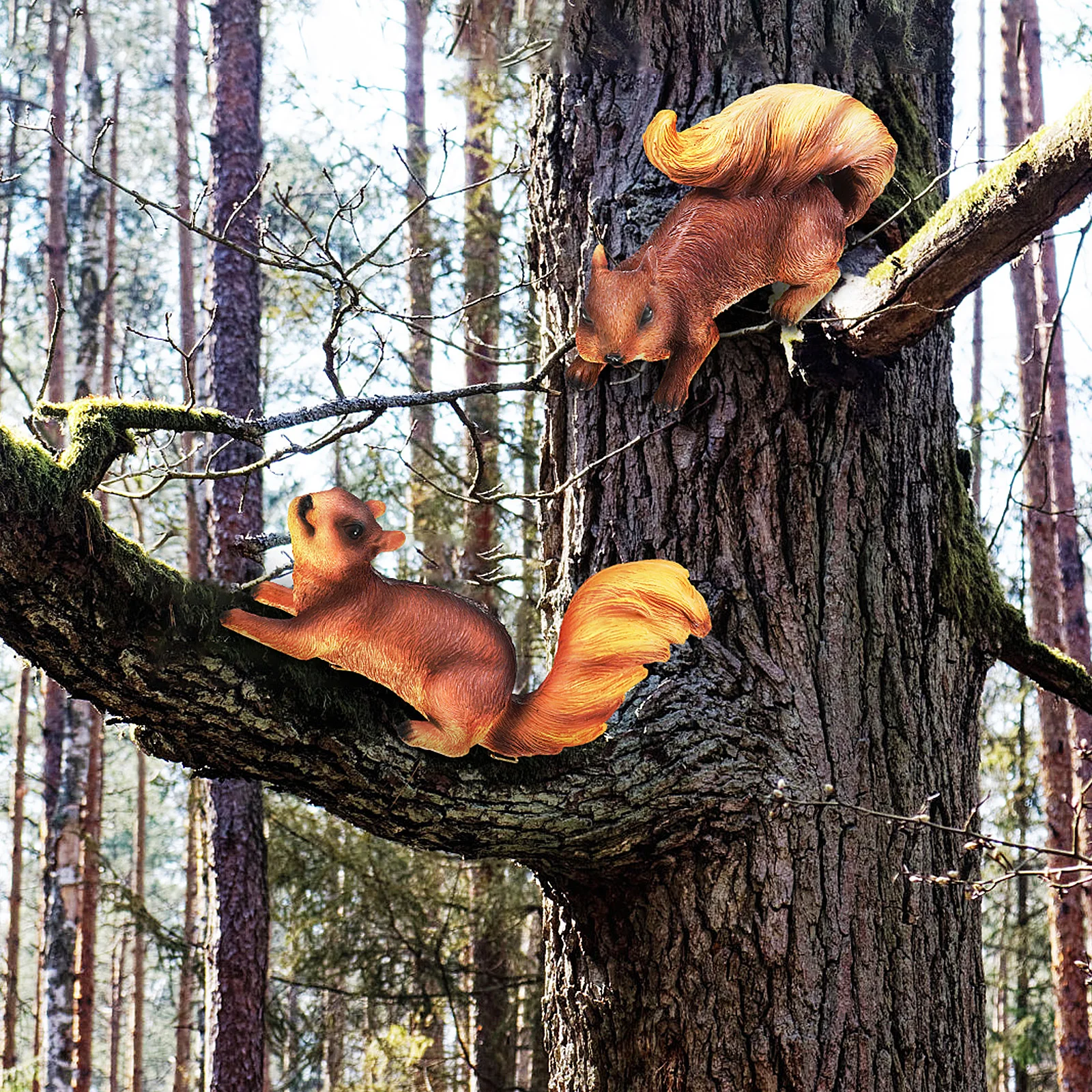 2pcs Realistic Resin Squirrel Figurinesoutdoor Garden Statue Decorative Animal Sculptures For Tree Lawn Indoor Shelf Landscape
2pcs Realistic Resin Squirrel Figurinesoutdoor Garden Statue Decorative Animal Sculptures For Tree Lawn Indoor Shelf Landscape