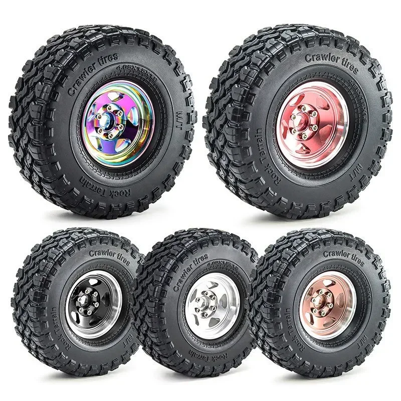 4pcs 118mm 1.9" Metal Beadlock Wheel Rim Rubber Tire Set for 1/10 RC Crawler Car Traxxas TRX4 RC4WD D90 D110 Axial SCX10 MST
4pcs 118mm 1.9" Metal Beadlock Wheel Rim Rubber Tire Set for 1/10 RC Crawler Car Traxxas TRX4 RC4WD D90 D110 Axial SCX10 MST
