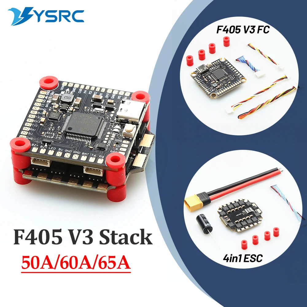 F405 V3 F4 V3S Flight Control FC Support BetaFlight/INAV BLS-50A/60A/65A 4in1 ESC Stack for RC FPV Drone Plane Quadcopter Parts
F405 V3 F4 V3S Flight Control FC Support BetaFlight/INAV BLS-50A/60A/65A 4in1 ESC Stack for RC FPV Drone Plane Quadcopter Parts