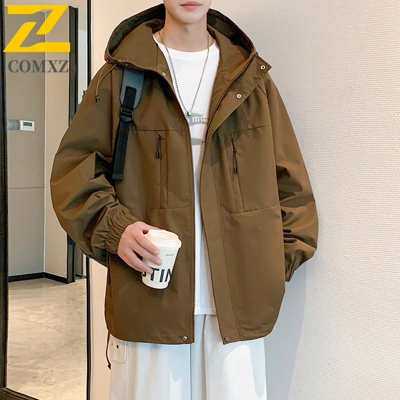 2025 Preppy Retro Jacket Men's Outdoor Camping Waterproof Rainproof Windbreaker Coats Autumn Hiking Riding Work Hooded Outerwear
2025 Preppy Retro Jacket Men's Outdoor Camping Waterproof Rainproof Windbreaker Coats Autumn Hiking Riding Work Hooded Outerwear