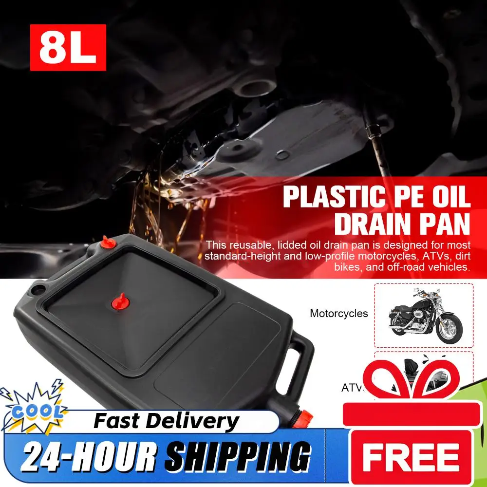 8L Waste Engine Oil Collector Large Capacity Oil Receiving Basin Anti Splash Heavy Duty Oil Change Tray for Garage & Workshop
8L Waste Engine Oil Collector Large Capacity Oil Receiving Basin Anti Splash Heavy Duty Oil Change Tray for Garage & Workshop