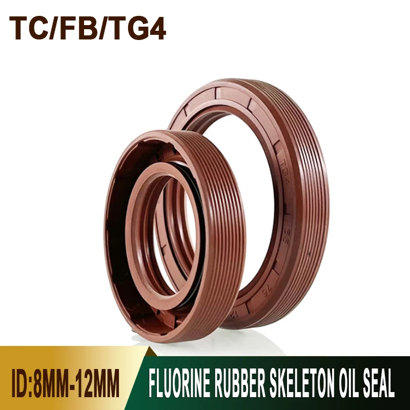 1-5Pcs FKM ID8mm-12mm Brown TC/FB/TG4 Skeleton Oil Seal Ring Double Lip Sealing Gasket for Shaft Acid and Alkali Resistance
1-5Pcs FKM ID8mm-12mm Brown TC/FB/TG4 Skeleton Oil Seal Ring Double Lip Sealing Gasket for Shaft Acid and Alkali Resistance