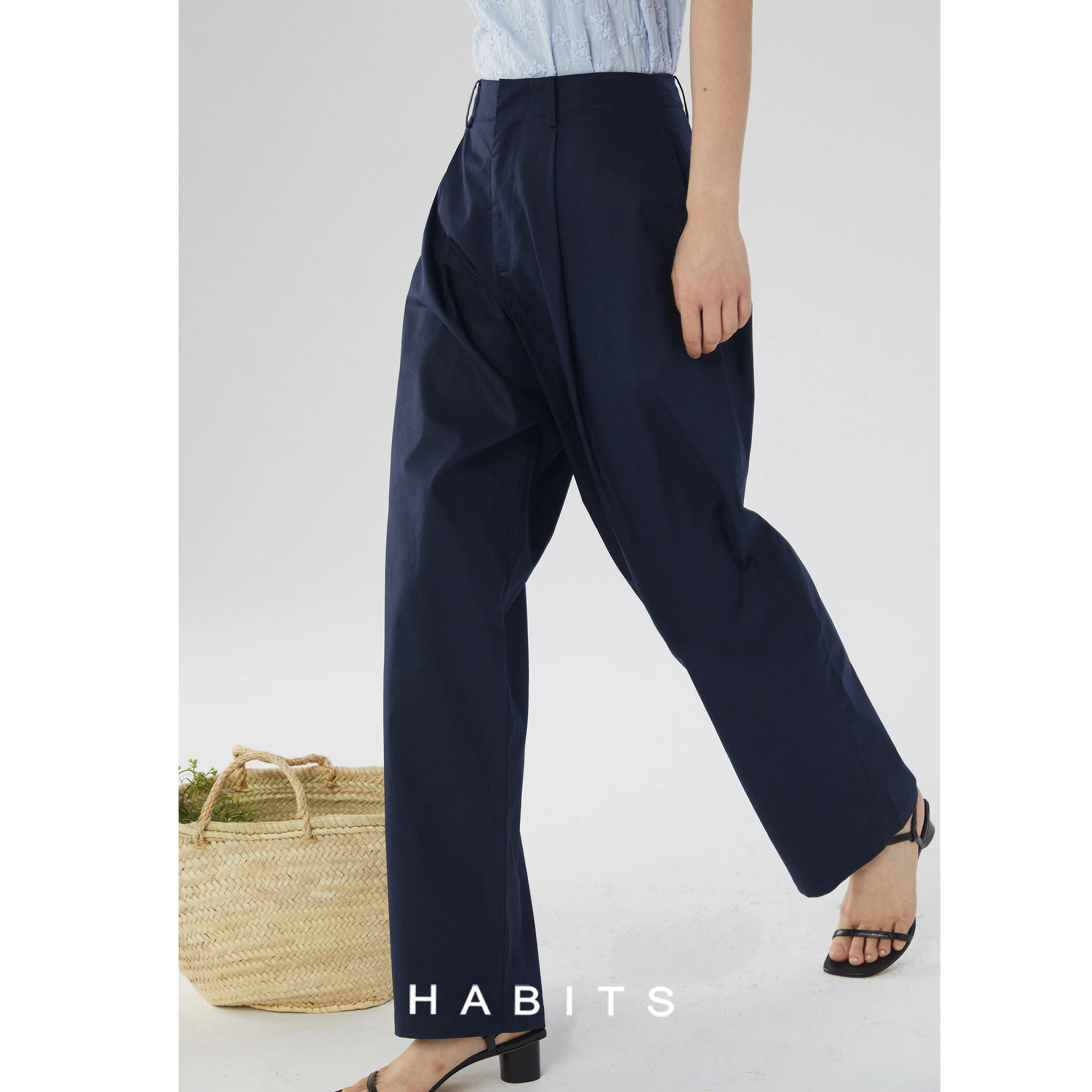 High Waist Straight Leg Casual Versatile Wide Leg Pants k Blue Khaki Color Ladies Cotton Straight Tube Trousers
High Waist Straight Leg Casual Versatile Wide Leg Pants k Blue Khaki Color Ladies Cotton Straight Tube Trousers