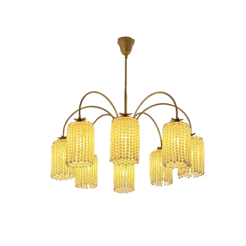 French retro all-copper living room chandelier, medieval cream master bedroom dining room light luxury
French retro all-copper living room chandelier, medieval cream master bedroom dining room light luxury