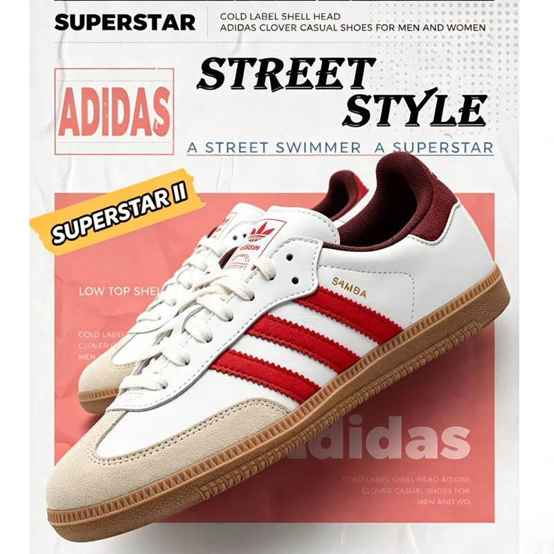 Adidas Trefoil Samba OG Unisex Sneakers, Retro Stylish Comfort Outdoor Daily Casual Trainers JI3201
Adidas Trefoil Samba OG Unisex Sneakers, Retro Stylish Comfort Outdoor Daily Casual Trainers JI3201