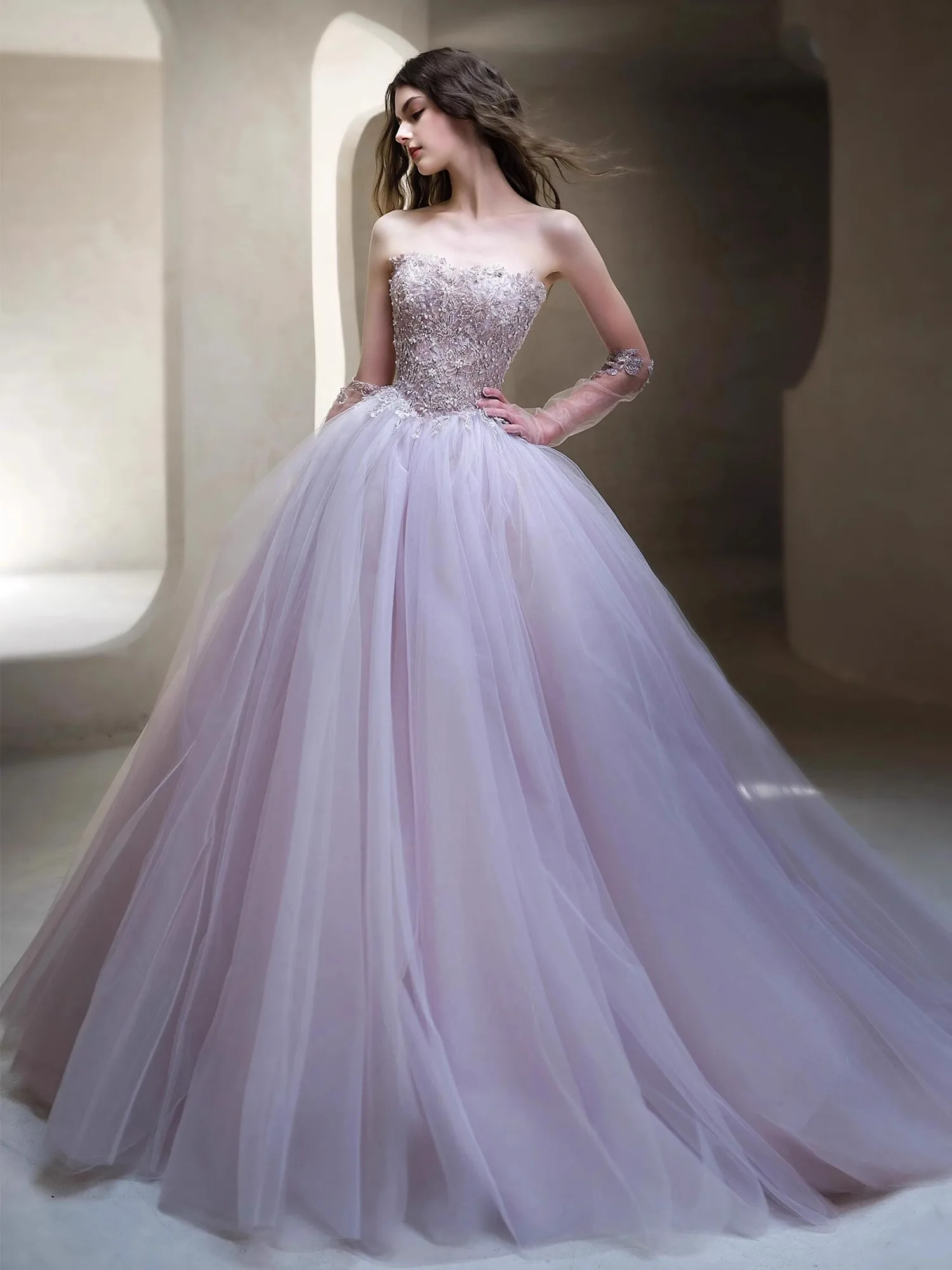 Purple Strapl Evening Gown Women's aduation Ball High-end Luxury Student Day Adult Ceremony aduation Art Exam Ladylike
Purple Strapl Evening Gown Women's aduation Ball High-end Luxury Student Day Adult Ceremony aduation Art Exam Ladylike