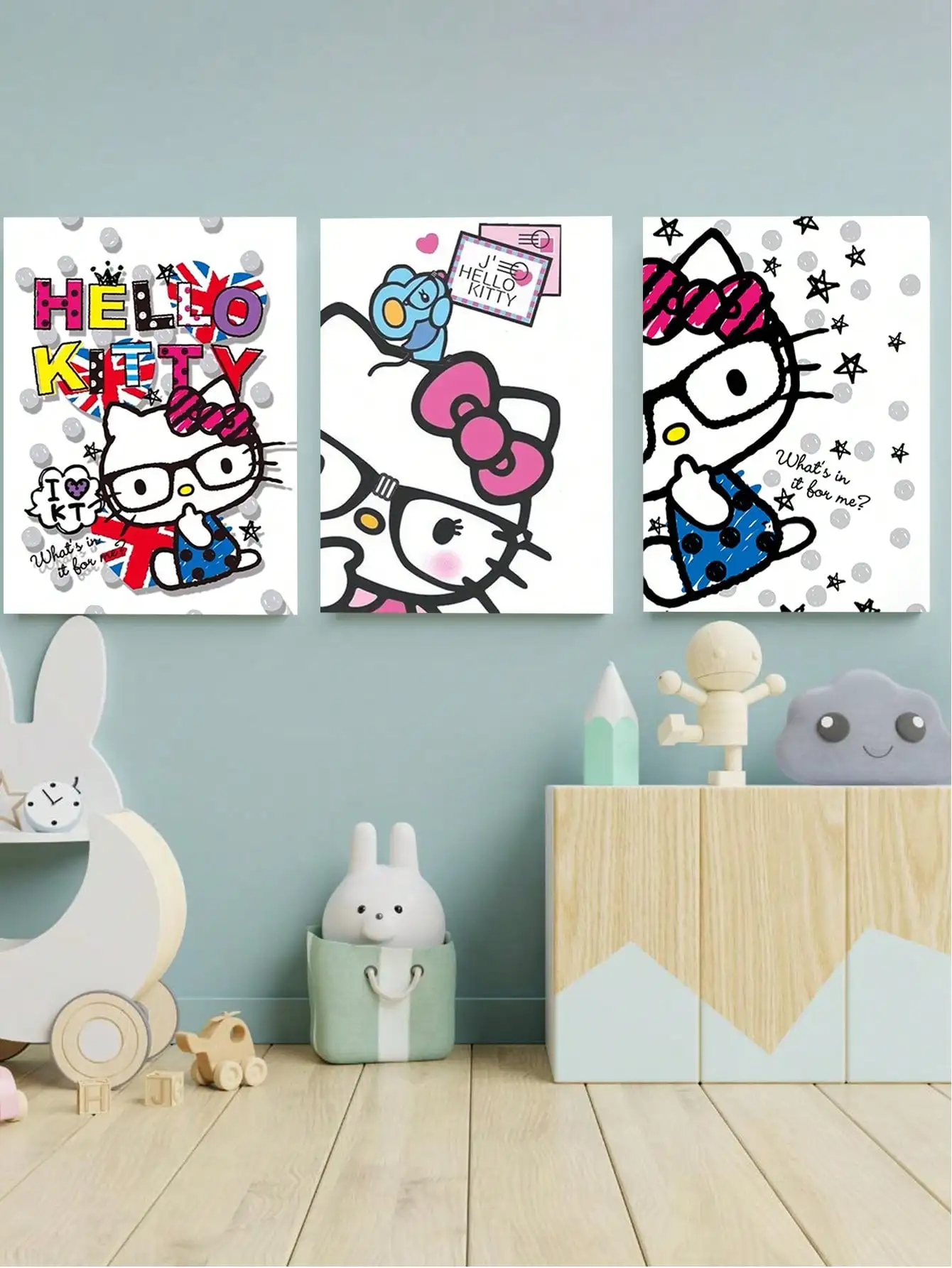 Modern Sanrio Hello Kitty Boho Anime Cute Cartoon Poster Canvas Painting Art Paper Coffee House Bar Room Wall Decor Girls
Modern Sanrio Hello Kitty Boho Anime Cute Cartoon Poster Canvas Painting Art Paper Coffee House Bar Room Wall Decor Girls