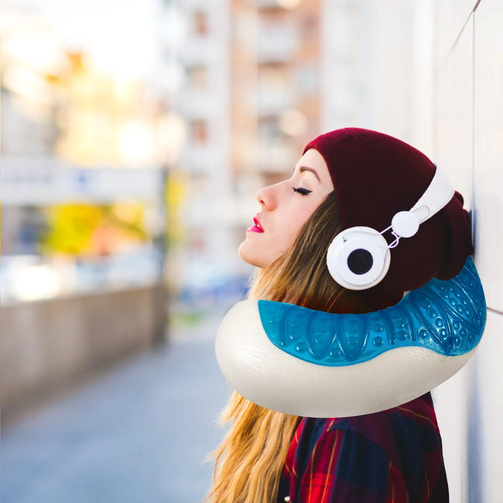 Gel Neck Pillow U Shape Design Comfortable Neck Support for Travel Sleeping At Home Car Or Office Portable Pillow
Gel Neck Pillow U Shape Design Comfortable Neck Support for Travel Sleeping At Home Car Or Office Portable Pillow