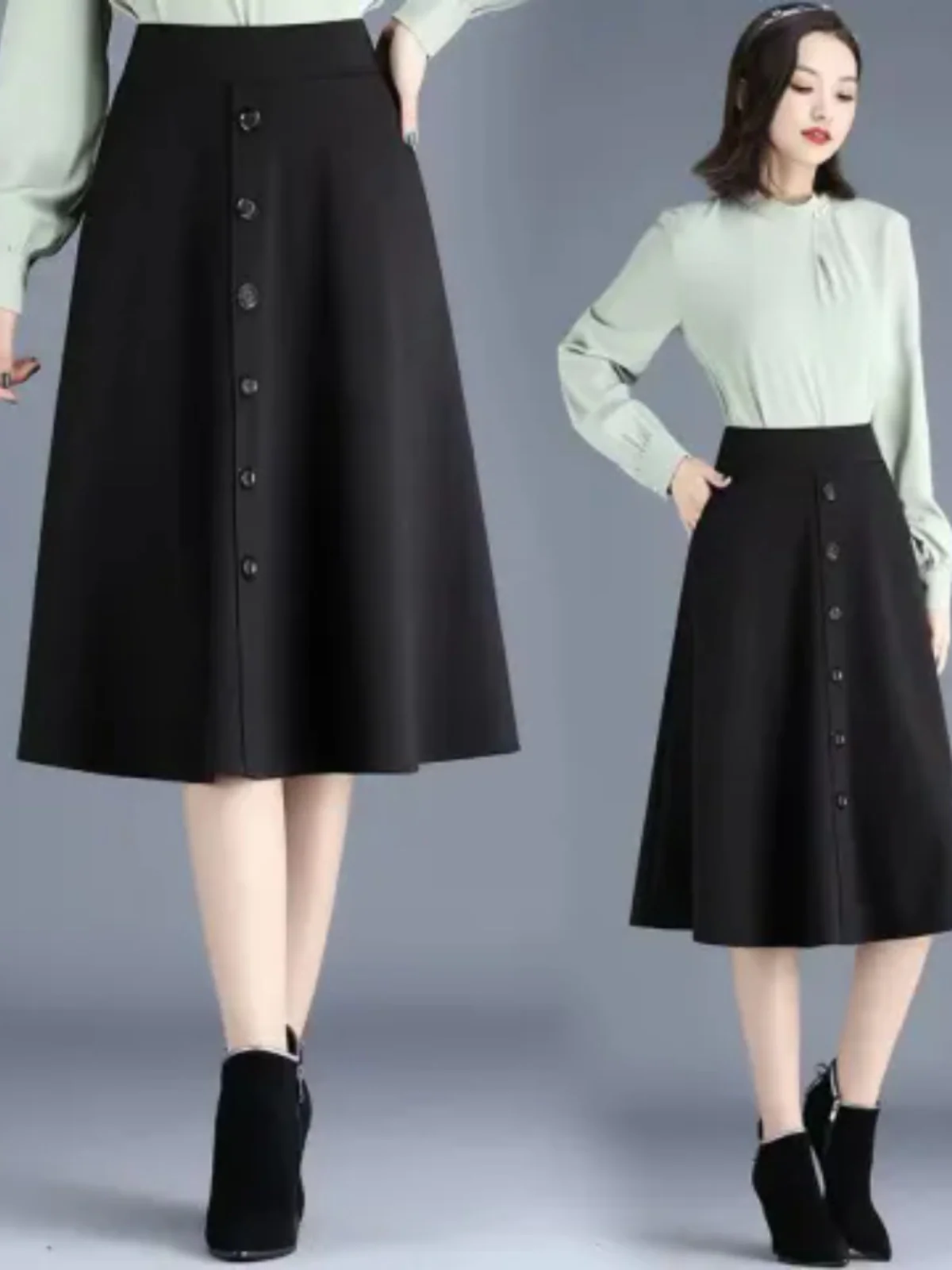 Black High Waist Straight A-Line Skirt Slimming Summer 2024 New plus Size Women's Fashionable Midi Skirt Korean Style
Black High Waist Straight A-Line Skirt Slimming Summer 2024 New plus Size Women's Fashionable Midi Skirt Korean Style