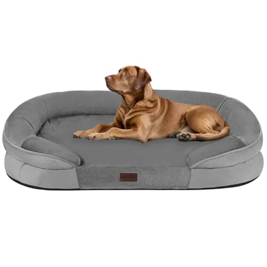 Orthopedic Dog Bed for Extra Large Dogs with Gel Memory Foam, Waterproof Dog Sofa, Washable Pet Bed with Four Sided Bolster Cus
Orthopedic Dog Bed for Extra Large Dogs with Gel Memory Foam, Waterproof Dog Sofa, Washable Pet Bed with Four Sided Bolster Cus