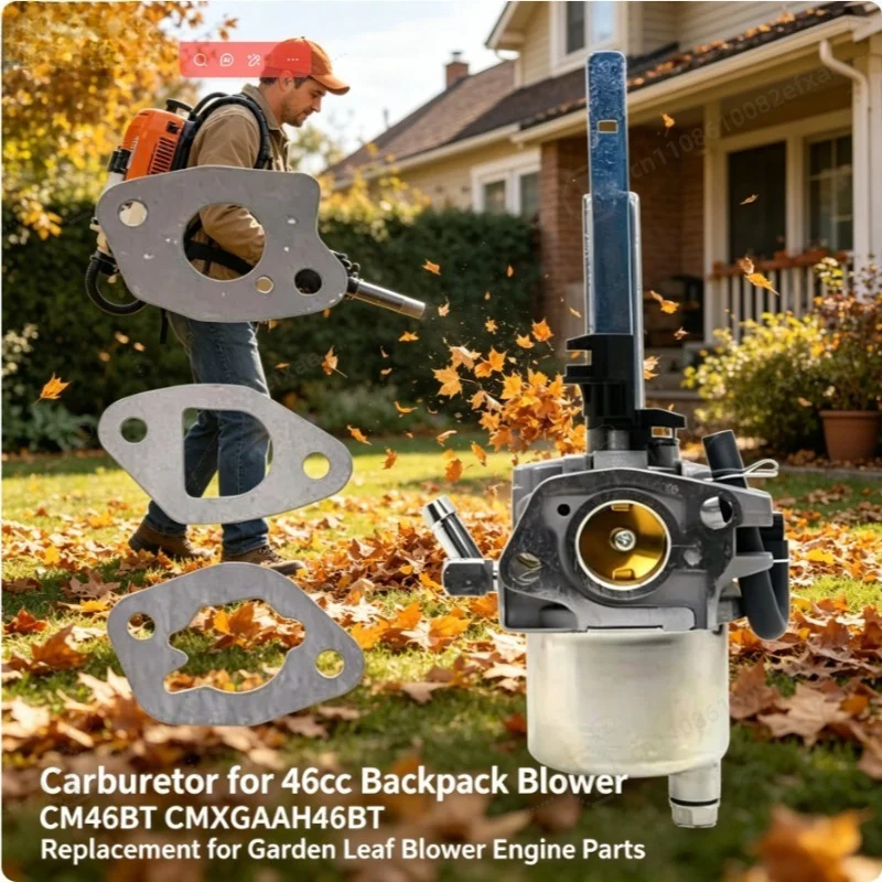 Carburetor for 46cc Backpack Blower CM46BT CMXGAAH46BT Replacement for Garden Leaf Blower Engine Parts
Carburetor for 46cc Backpack Blower CM46BT CMXGAAH46BT Replacement for Garden Leaf Blower Engine Parts