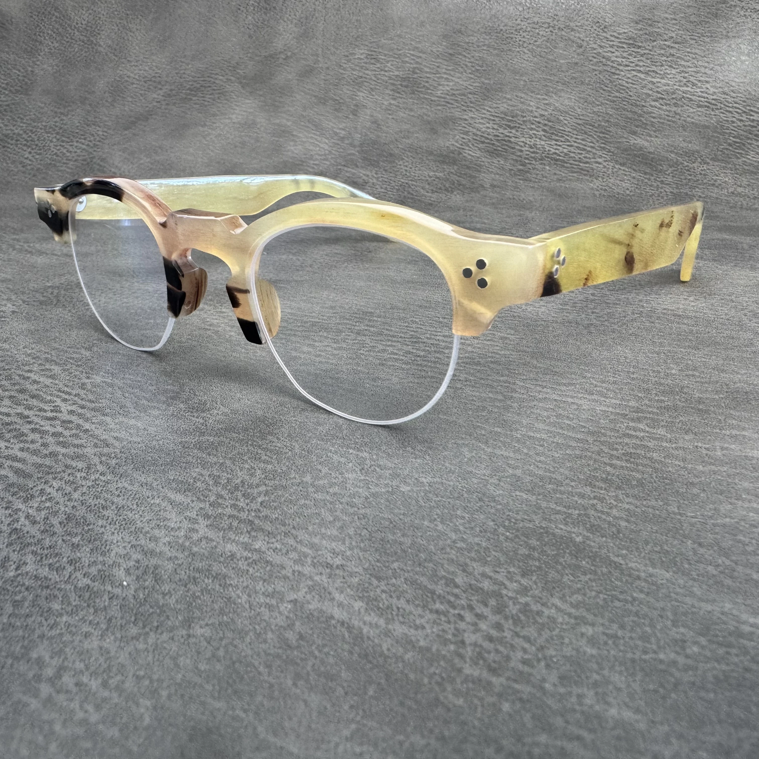 Eyeglass Frames Half Rim Unique Vintage Big Handmade Honey Black Horn Prescription Eyeglasses Optical Lens Man Glasses Frames
Eyeglass Frames Half Rim Unique Vintage Big Handmade Honey Black Horn Prescription Eyeglasses Optical Lens Man Glasses Frames