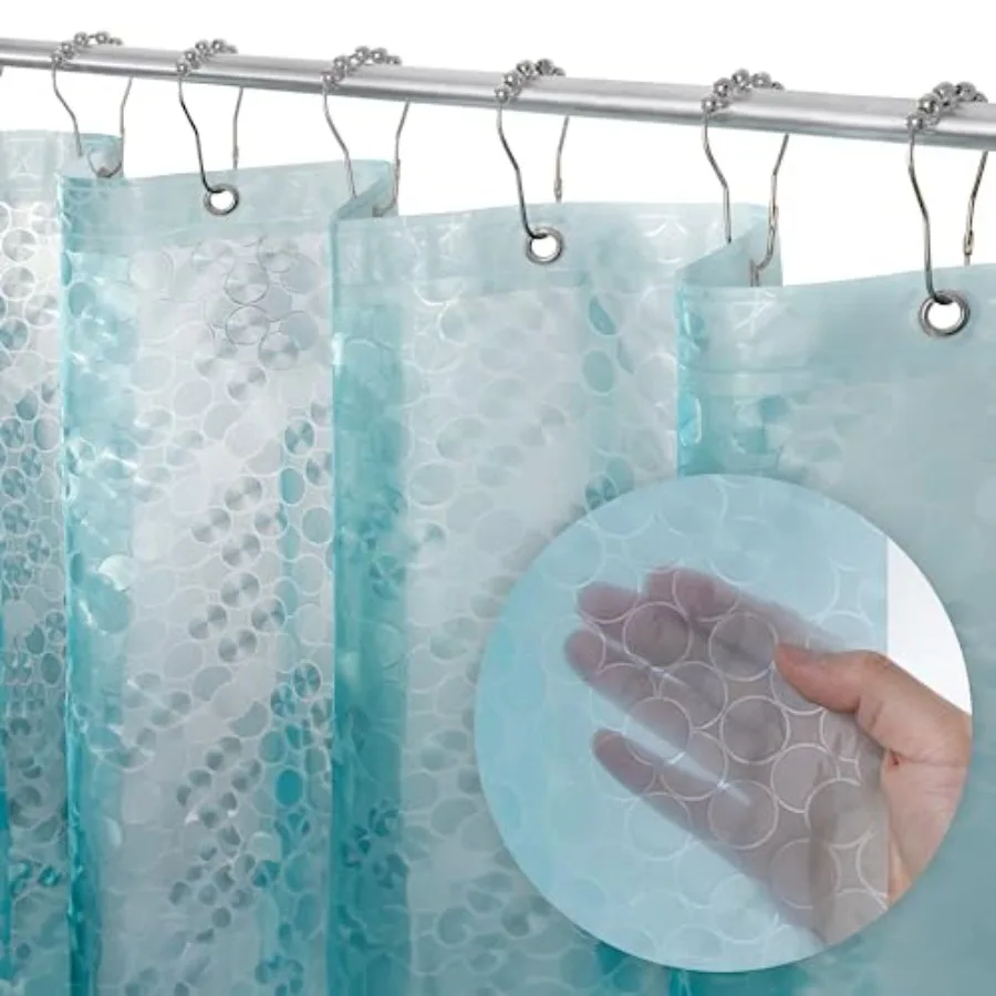 Plastic Shower Curtain, Heavy Duty 8G Shower Curtain for Bathroom, Waterproof Vinyl Shower Curtain, 3 Magnets, Rustproof Mental
Plastic Shower Curtain, Heavy Duty 8G Shower Curtain for Bathroom, Waterproof Vinyl Shower Curtain, 3 Magnets, Rustproof Mental