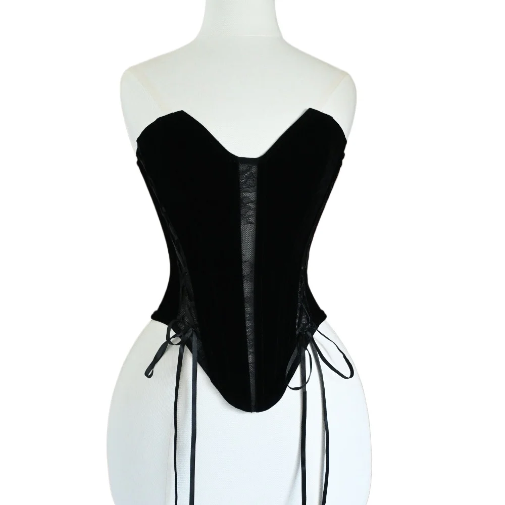Ropa Sexy Mujer Lenceria Corset Espartilhos E Corpetes Lingerie Velvet and Lace Peony Ribbon Corset Schnürkorsett Gothic
Ropa Sexy Mujer Lenceria Corset Espartilhos E Corpetes Lingerie Velvet and Lace Peony Ribbon Corset Schnürkorsett Gothic