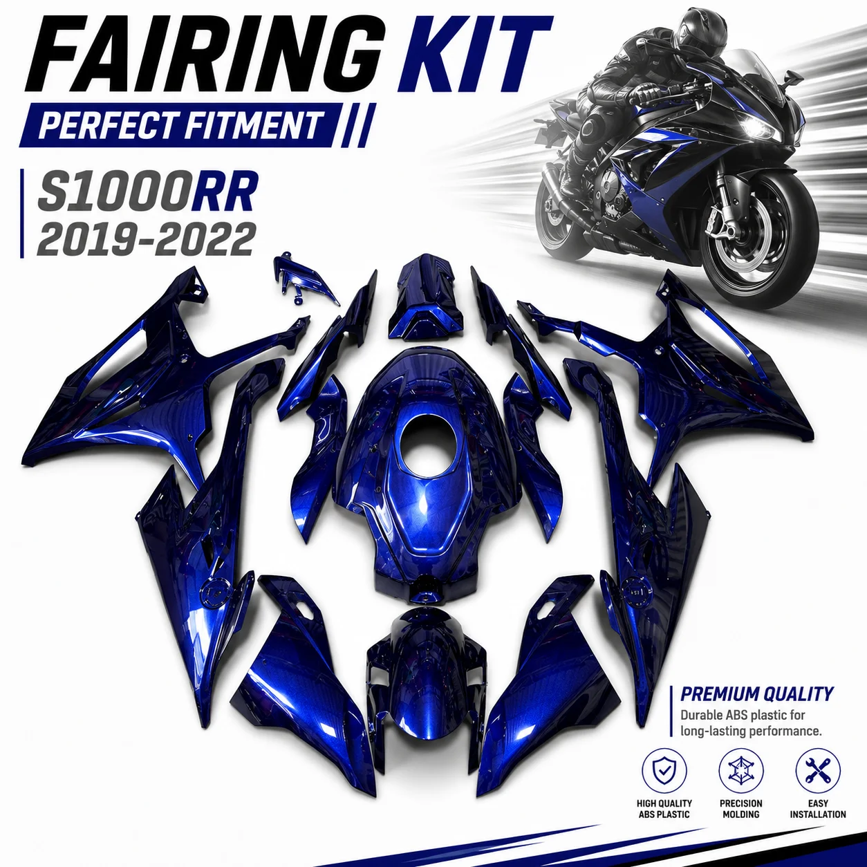 Motorbike Plastics Fairing Kit For BMW S1000RR 2019 2020 2021 2022 ABS Injection Full Bodywork Set Cowling Panel OEM Fit K67
Motorbike Plastics Fairing Kit For BMW S1000RR 2019 2020 2021 2022 ABS Injection Full Bodywork Set Cowling Panel OEM Fit K67