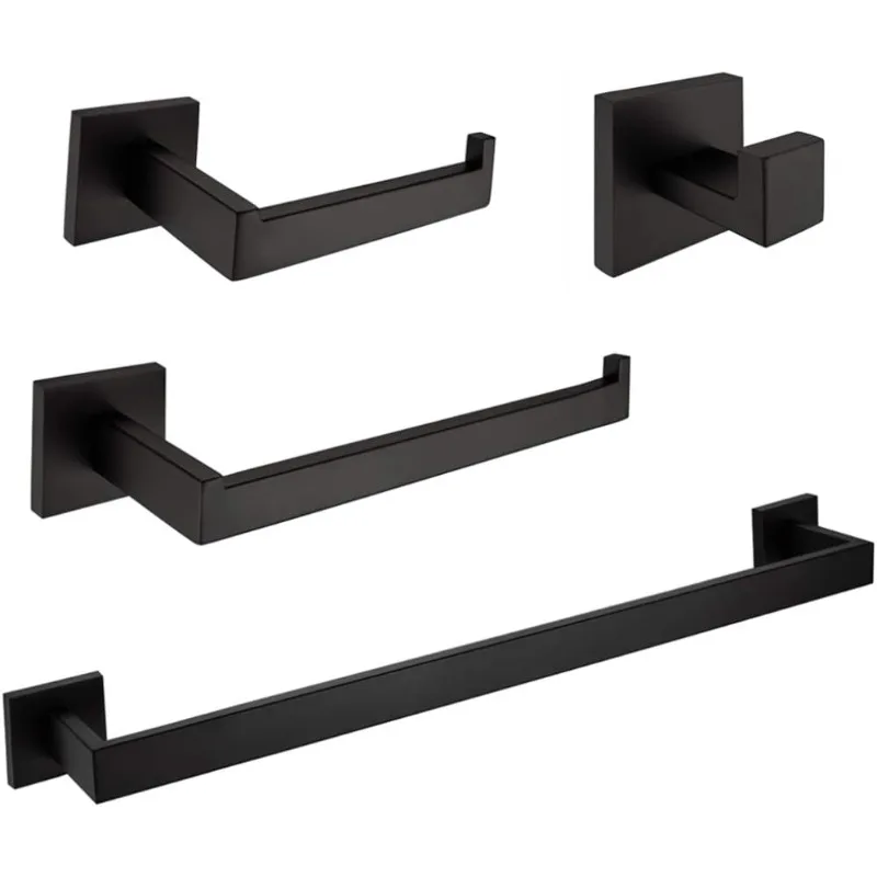 Premium Stainless Steel 4 Pieces Bathroom Hardware Accessories Set Wall Mounted Towel Bar Set,
Premium Stainless Steel 4 Pieces Bathroom Hardware Accessories Set Wall Mounted Towel Bar Set,