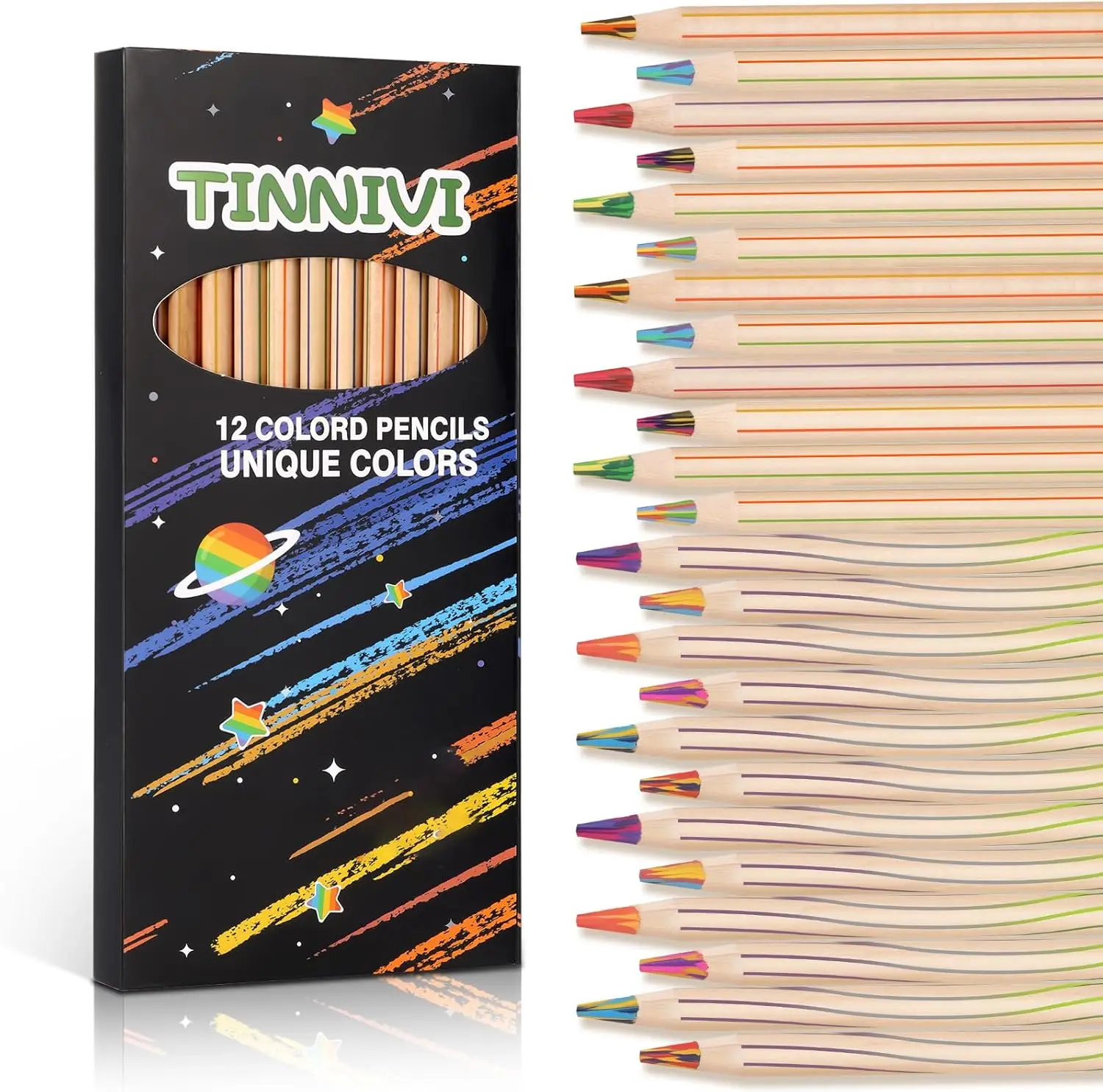 Набор из 12 цветных карандашей радужных цветов для детей и взрослых, предварительно заточенные художественные принадлежности с точилкой, идеально подходят для рисования и в качестве подарков
Набор из 12 цветных карандашей радужных цветов для детей и взрослых, предварительно заточенные художественные принадлежности с точилкой, идеально подходят для рисования и в качестве подарков