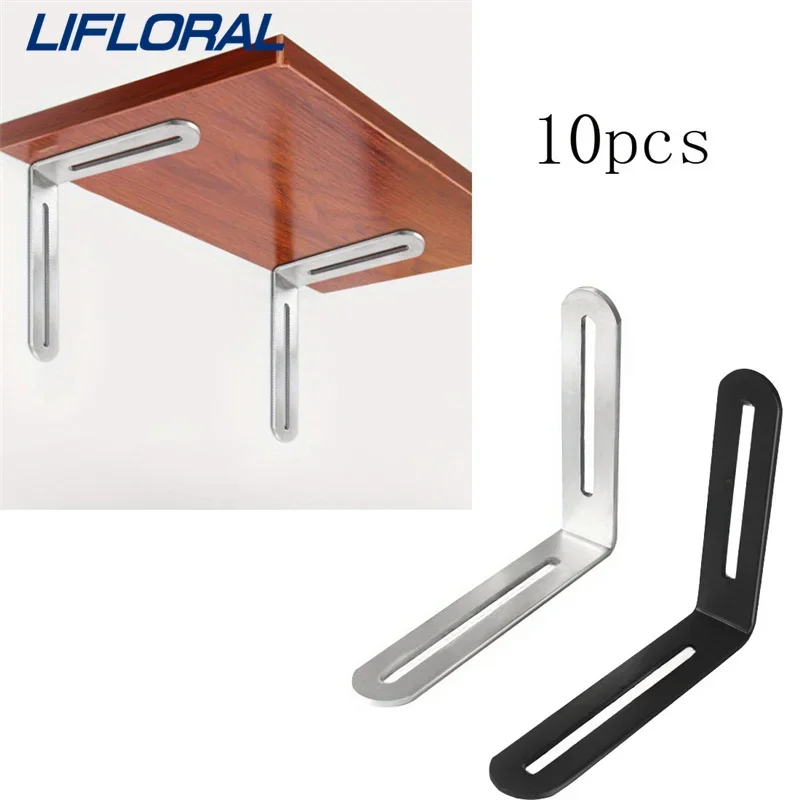 10Pcs 90°L Type Right Angle Stainless Steel Oval Hole Triangular Bracket Adjustable Active Angle Furniture Connector
10Pcs 90°L Type Right Angle Stainless Steel Oval Hole Triangular Bracket Adjustable Active Angle Furniture Connector