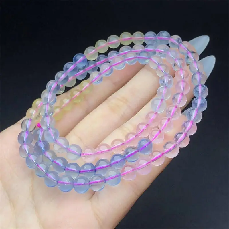 6MM Natural Morganite Triple Circle Bracelet Fashion Gemstone Crystal Jewelry Fashion Women Healing Holiday Gift 1PCS
6MM Natural Morganite Triple Circle Bracelet Fashion Gemstone Crystal Jewelry Fashion Women Healing Holiday Gift 1PCS