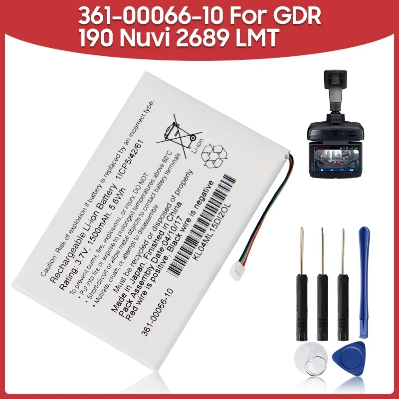 Сменный аккумулятор 361-00066-10 361-00066-00 для Garmin GDR 190 Nuvi 2689 LMT 1500 мАч Автомобильный GPS
Сменный аккумулятор 361-00066-10 361-00066-00 для Garmin GDR 190 Nuvi 2689 LMT 1500 мАч Автомобильный GPS