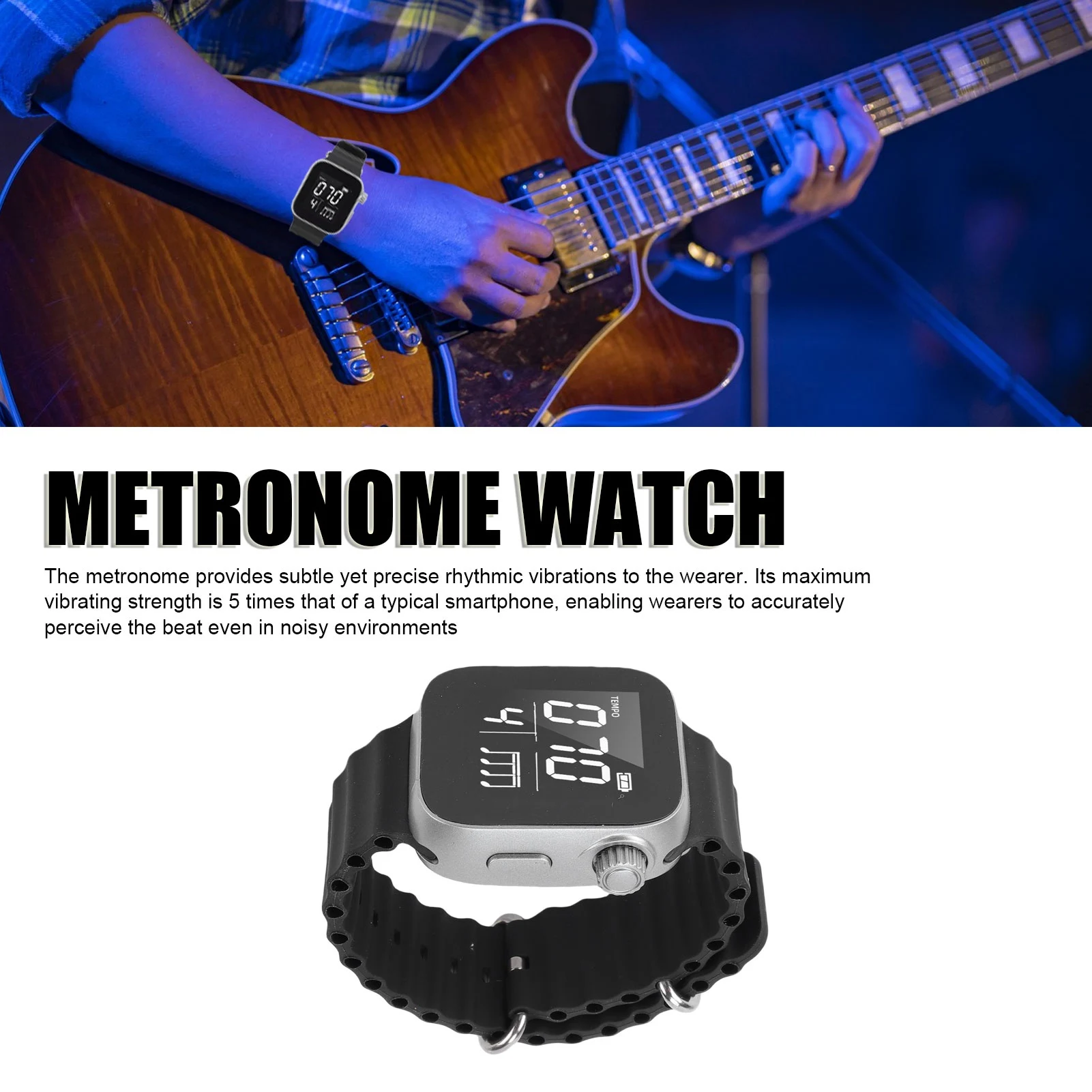 Вибрирующие часы-метроном, носимый метроном с переключаемым спортивным режимом для начинающих музыкантов, любителей фитнеса, с магнитом C
Вибрирующие часы-метроном, носимый метроном с переключаемым спортивным режимом для начинающих музыкантов, любителей фитнеса, с магнитом C