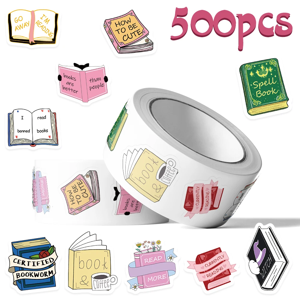 500pcs Cartoon Bookish Roll Stickers Decals For Phone Laptop Notebook Skateboard Refrigerator DIY Graffiti Aesthetic Stickers
500pcs Cartoon Bookish Roll Stickers Decals For Phone Laptop Notebook Skateboard Refrigerator DIY Graffiti Aesthetic Stickers