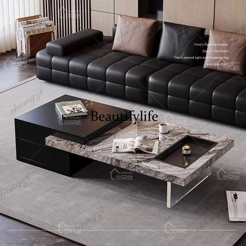 Italian Luxury Full Rock Slab Coffee Tables Floating Designer Acrylic Modern Living Room Aesthetic K182
Italian Luxury Full Rock Slab Coffee Tables Floating Designer Acrylic Modern Living Room Aesthetic K182