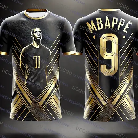 2026 New Special Edition Mbappé No.9 Football Jersey Overszied Training Uniform Breathable Quick Dry Fashion Tshirt Kid/Adult