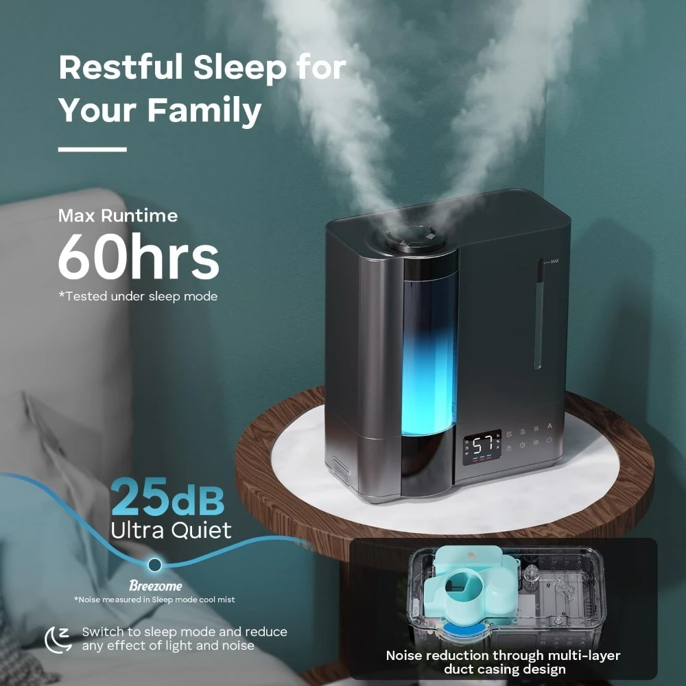 US Shipping 8L Humidifiers for Bedroom Warm and Cool Mist Top Fill Ultrasonic for Large Room Home Humidity Sensor Essential
US Shipping 8L Humidifiers for Bedroom Warm and Cool Mist Top Fill Ultrasonic for Large Room Home Humidity Sensor Essential