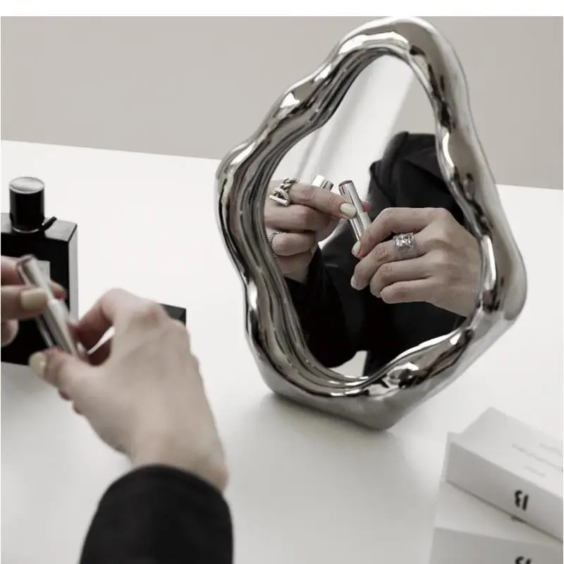 Nordic Minimalist Art Mirror Multifunctional Decorative Storage Tray Makeup Mirror Desktop Wall-mounted Mirror Home Decoration
Nordic Minimalist Art Mirror Multifunctional Decorative Storage Tray Makeup Mirror Desktop Wall-mounted Mirror Home Decoration