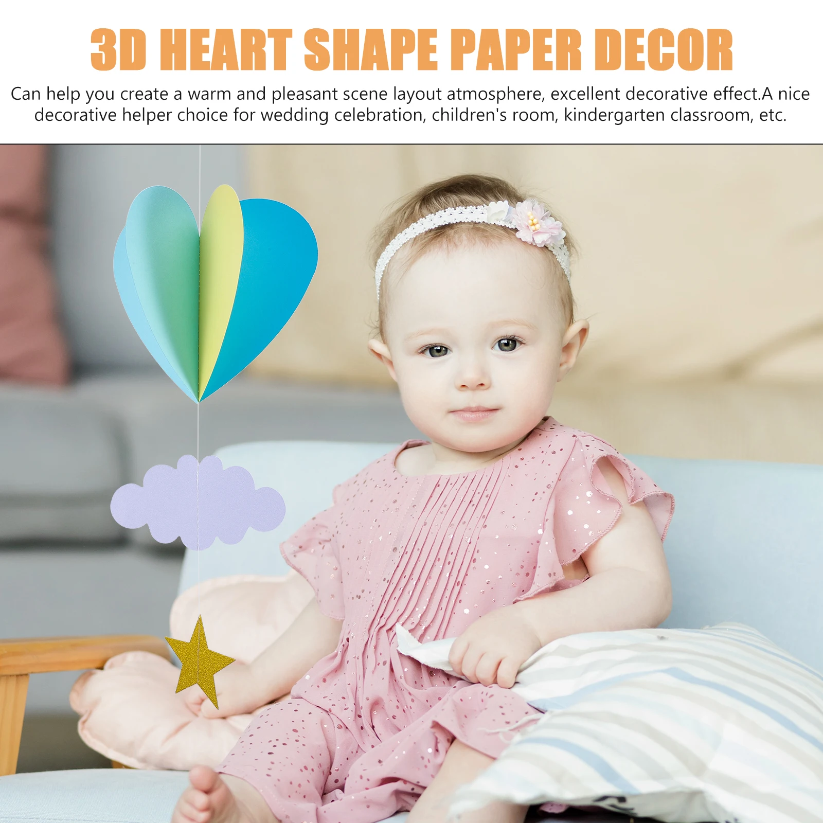 2 pcs Hot Air Balloon Cloud Heart Paper Decor 3D Hanging Garland for Wedding Baby Shower Party DIY Celebrations
2 pcs Hot Air Balloon Cloud Heart Paper Decor 3D Hanging Garland for Wedding Baby Shower Party DIY Celebrations