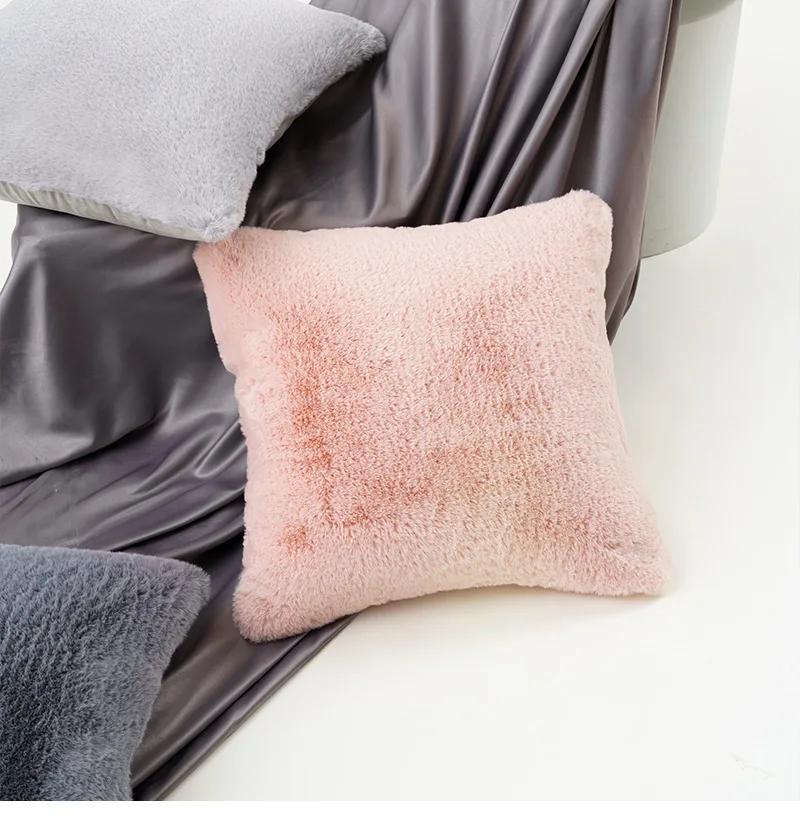 Fluffy Fuzzy Plush Cushion Cover Rabbit Fur Luxury Throw Pillow Case For Bedroom Sofa Home Decor 
Fluffy Fuzzy Plush Cushion Cover Rabbit Fur Luxury Throw Pillow Case For Bedroom Sofa Home Decor