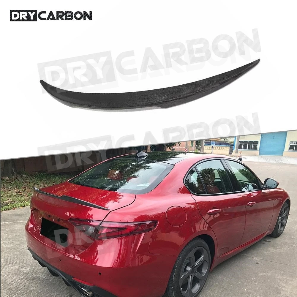 Dry Carbon Fiber Car Rear Spoiler Wing Trunk Lip for Alfa Romeo Giulia Spoiler Sedan 2015-2017 Rear Trunk Spoiler Boot Wing FRP
Dry Carbon Fiber Car Rear Spoiler Wing Trunk Lip for Alfa Romeo Giulia Spoiler Sedan 2015-2017 Rear Trunk Spoiler Boot Wing FRP